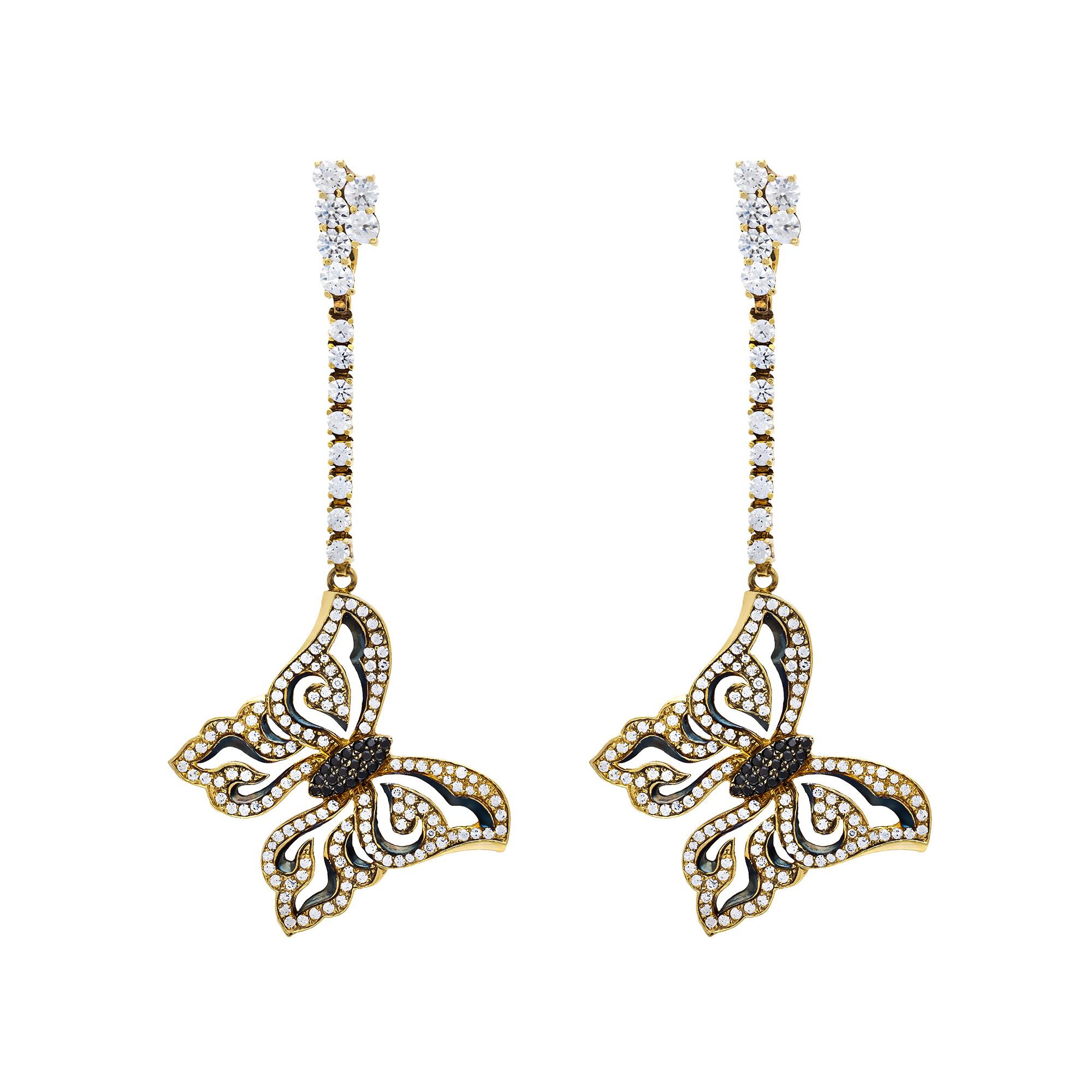 Серьги, золото, 585, 18.4г, 44078 | GoldMarket.kz