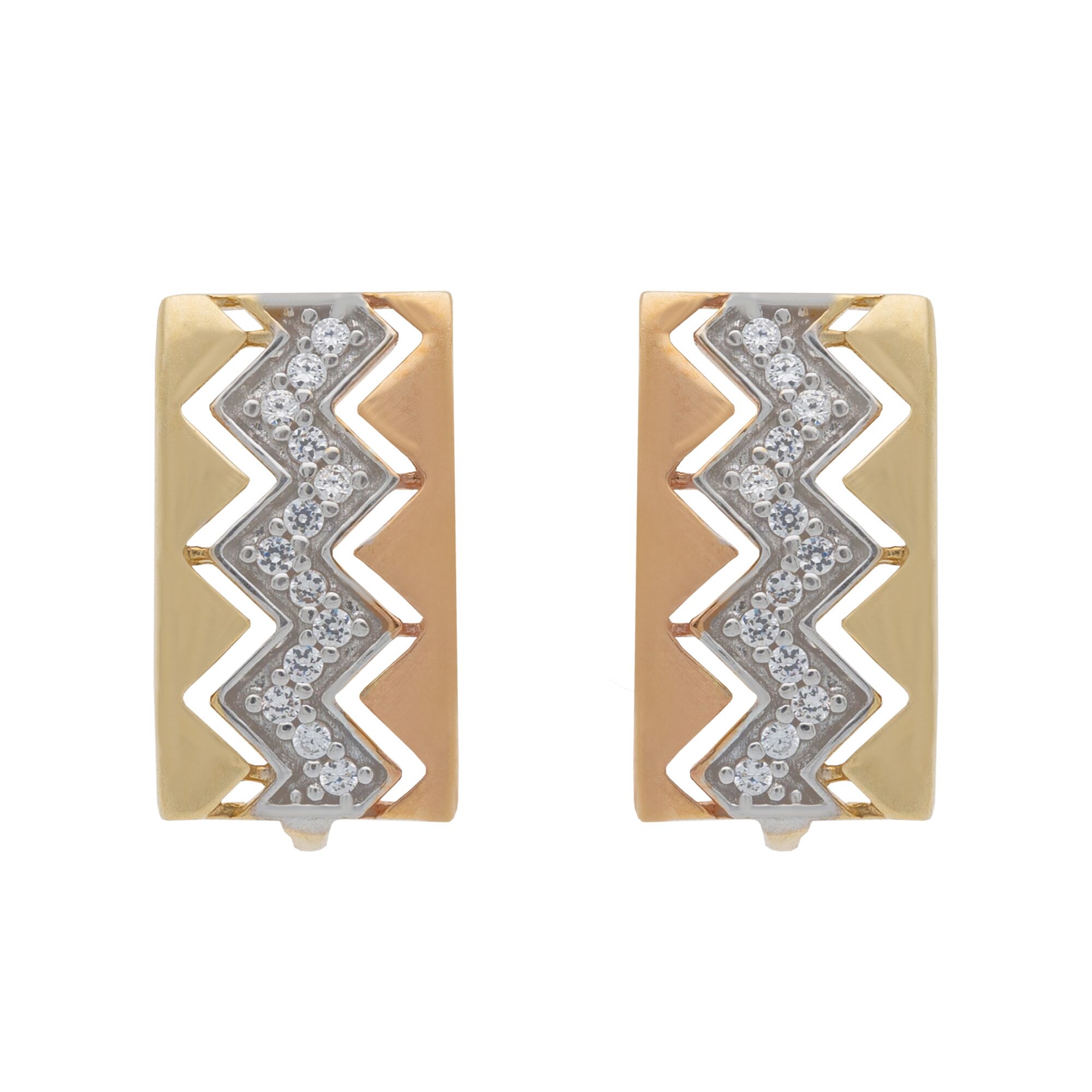 Серьги, золото, 585, 3.79г, 44317 | GoldMarket.kz