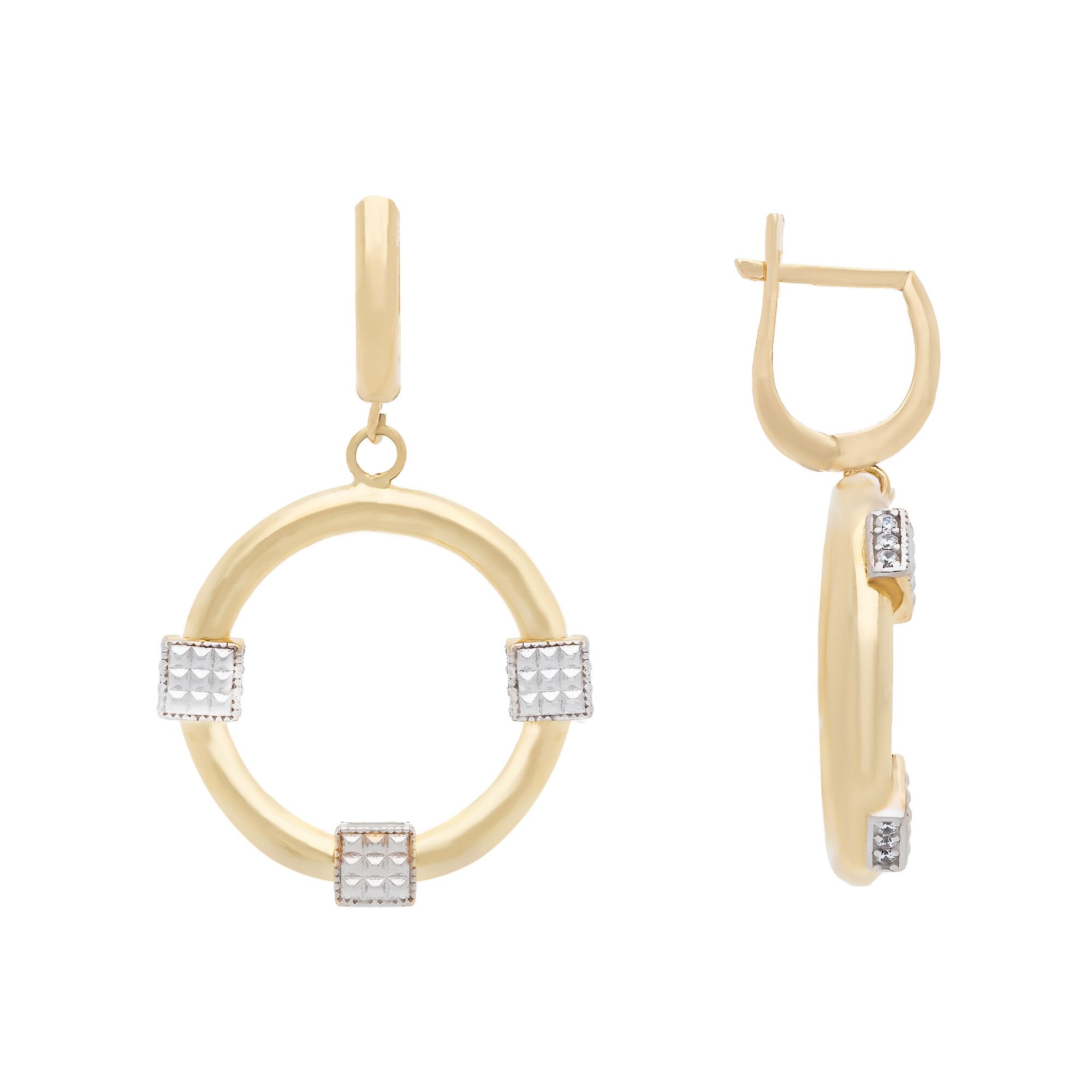 Серьги, золото, 585, 5.3г, 44388, изображение 2 | GoldMarket.kz