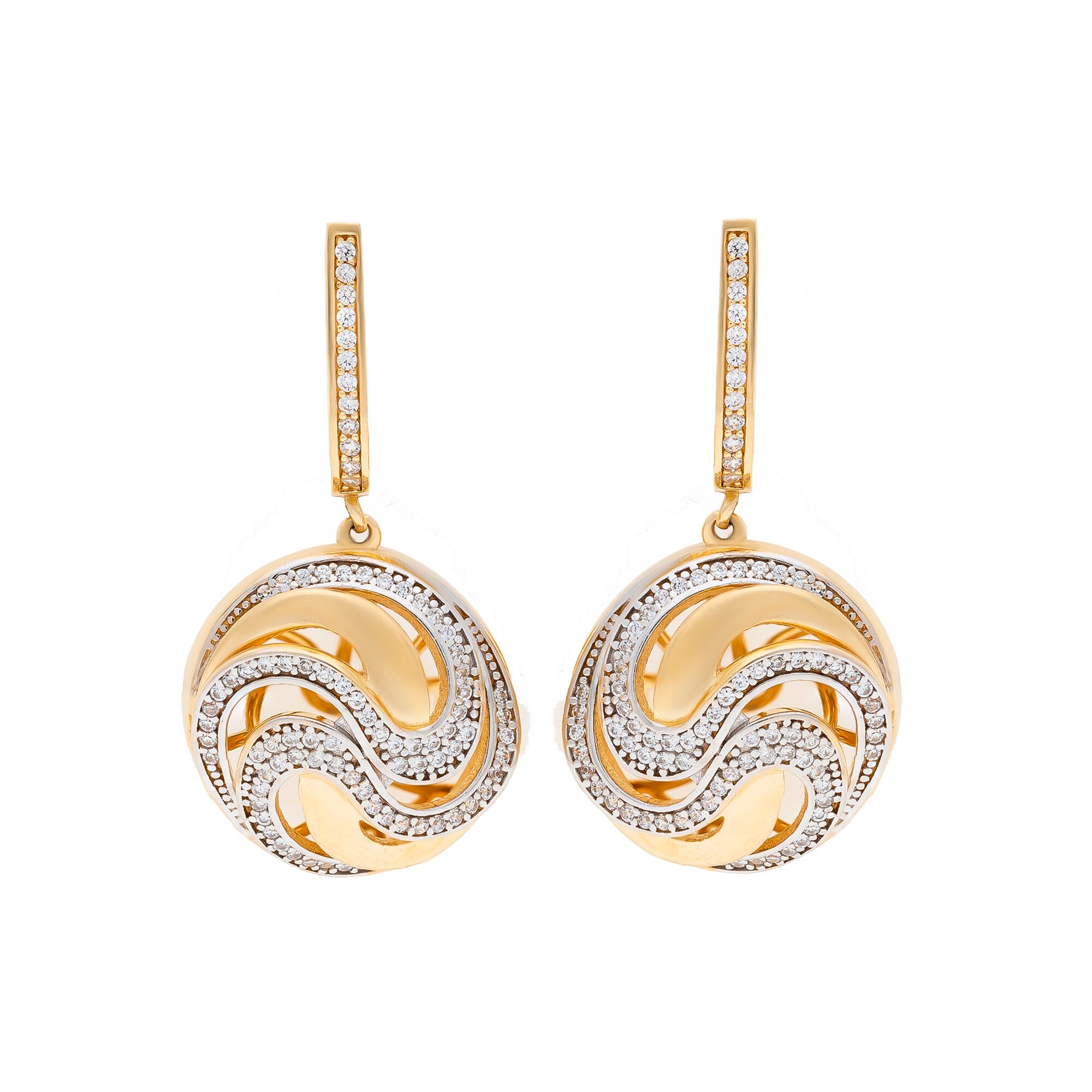 Серьги, золото, 585, 11.53г, 46274 | GoldMarket.kz