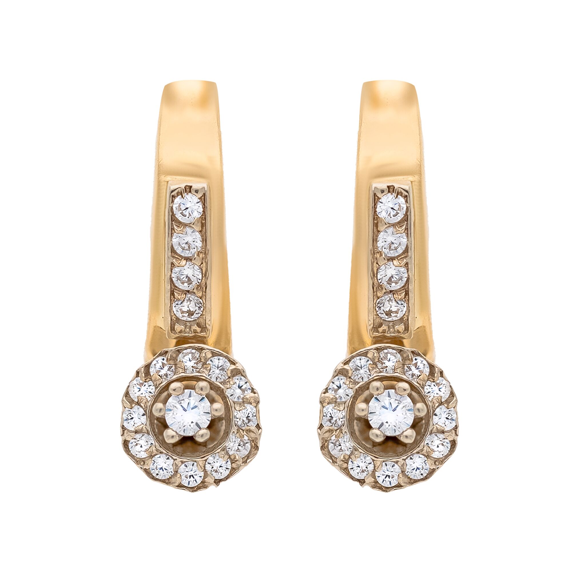 Серьги, золото, 585, 4.96г, 47549 | GoldMarket.kz