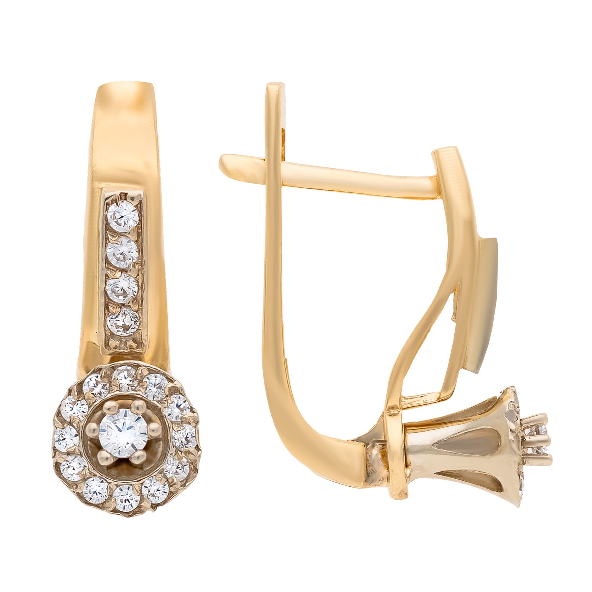 Серьги, золото, 585, 4.96г, 47549, изображение 2 | GoldMarket.kz