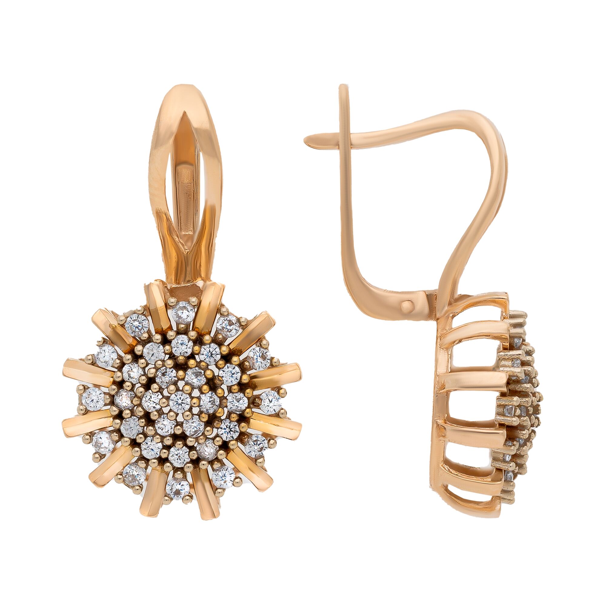 Серьги, золото, 585, 7.51г, 47631, изображение 2 | GoldMarket.kz