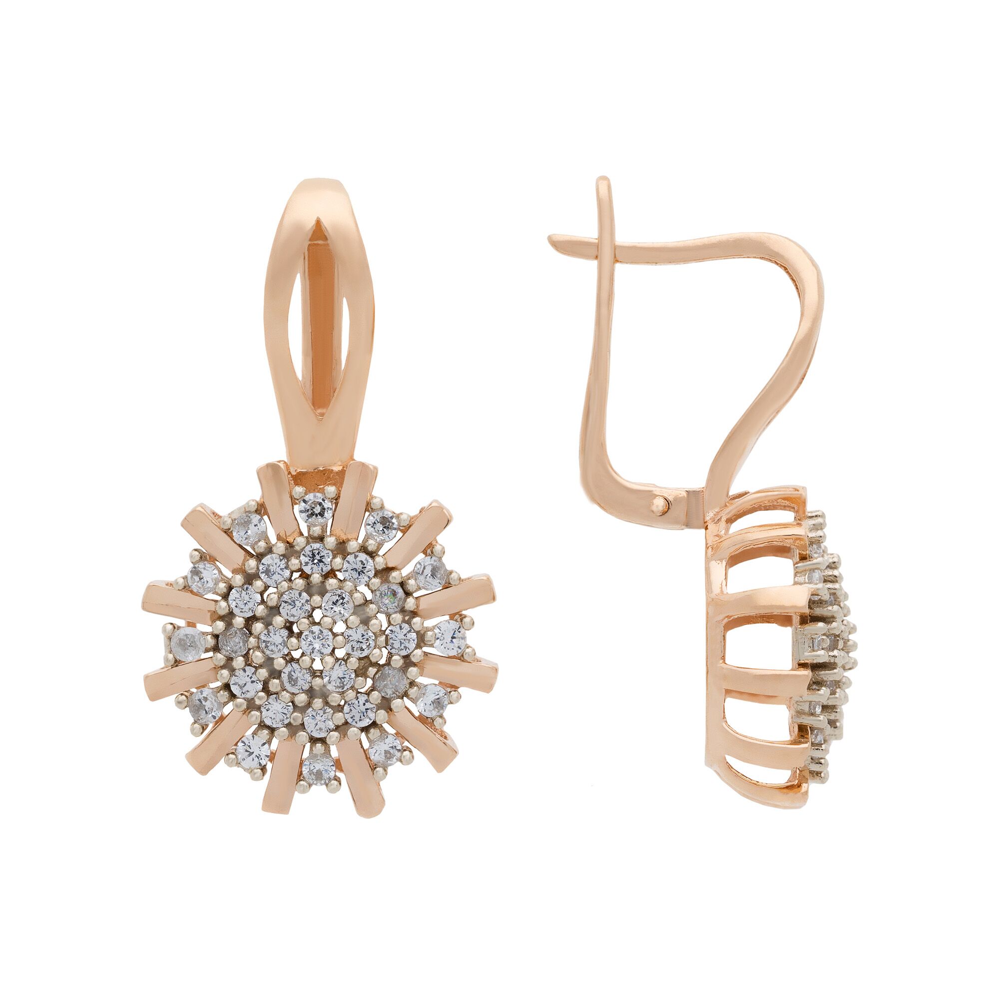 Серьги, золото, 585, 7.9г, 48269, изображение 2 | GoldMarket.kz