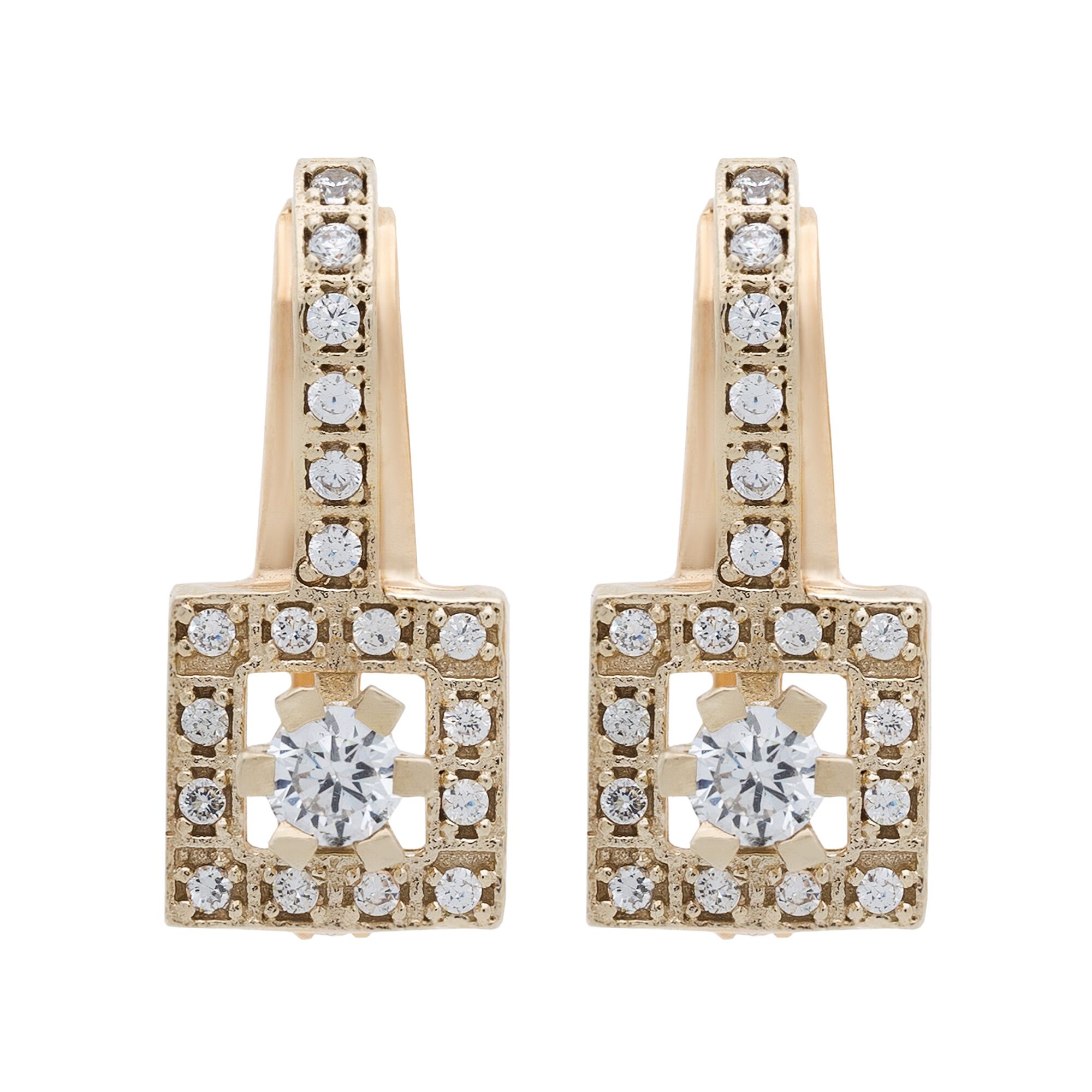 Серьги, золото, 585, 5.52г, 48287 | GoldMarket.kz