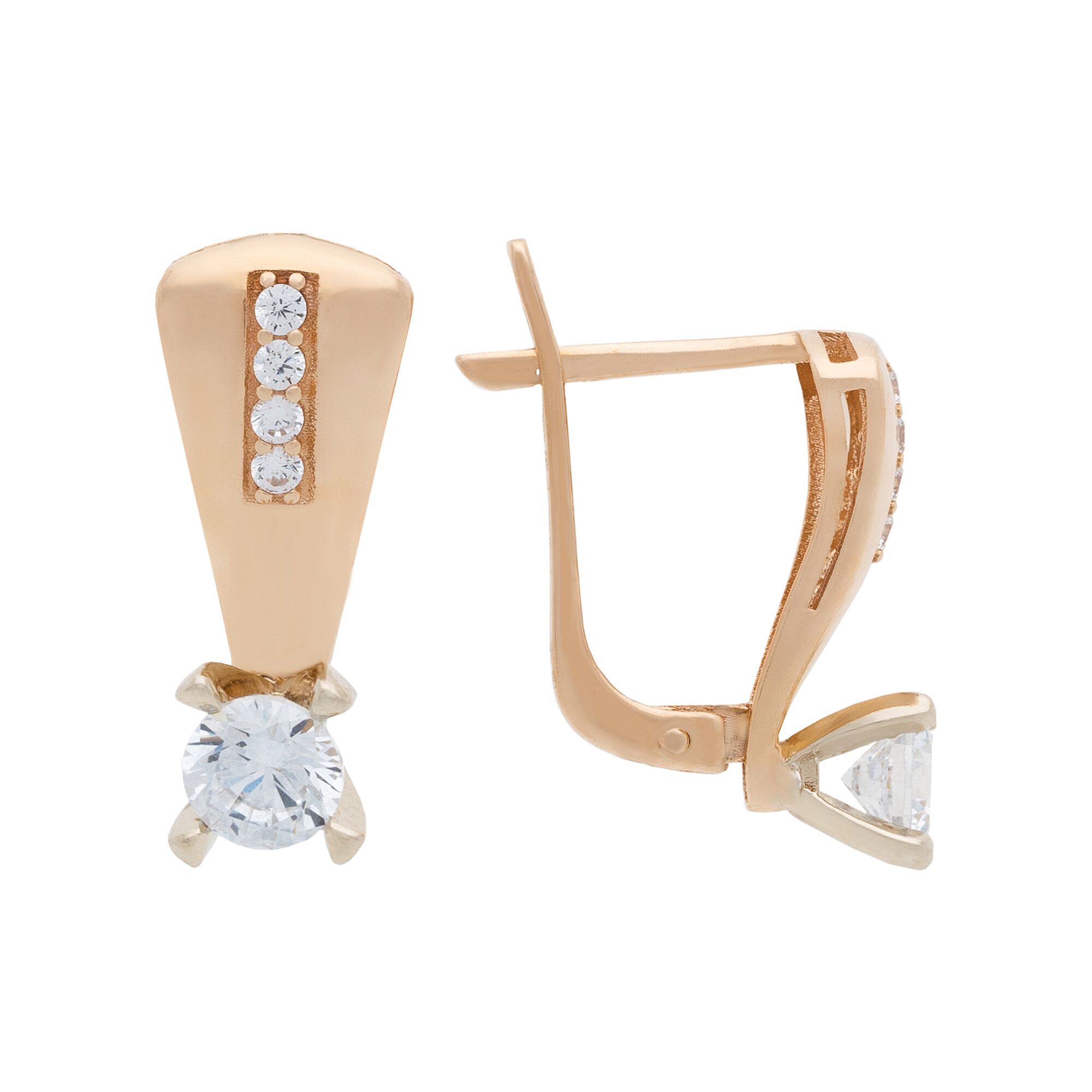 Серьги, золото, 585, 3.9г, 49204, изображение 2 | GoldMarket.kz