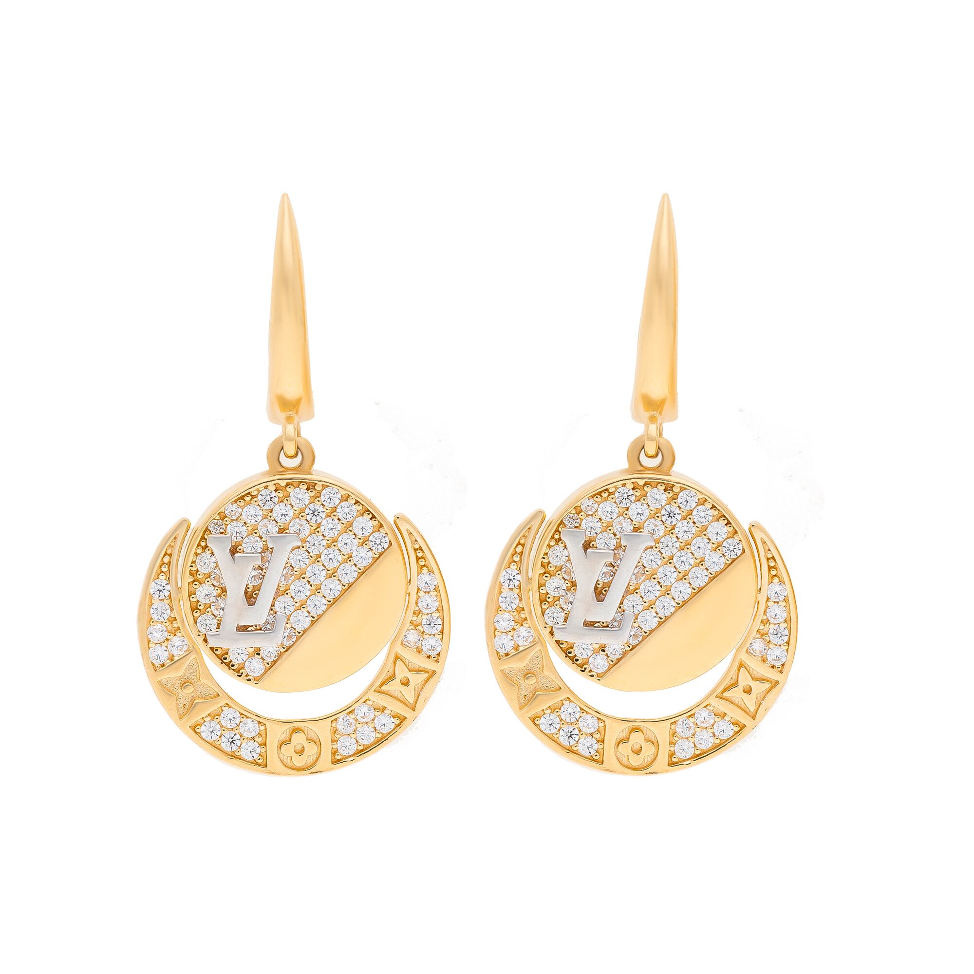 Серьги, золото, 585, 6.3г, 49394 | GoldMarket.kz
