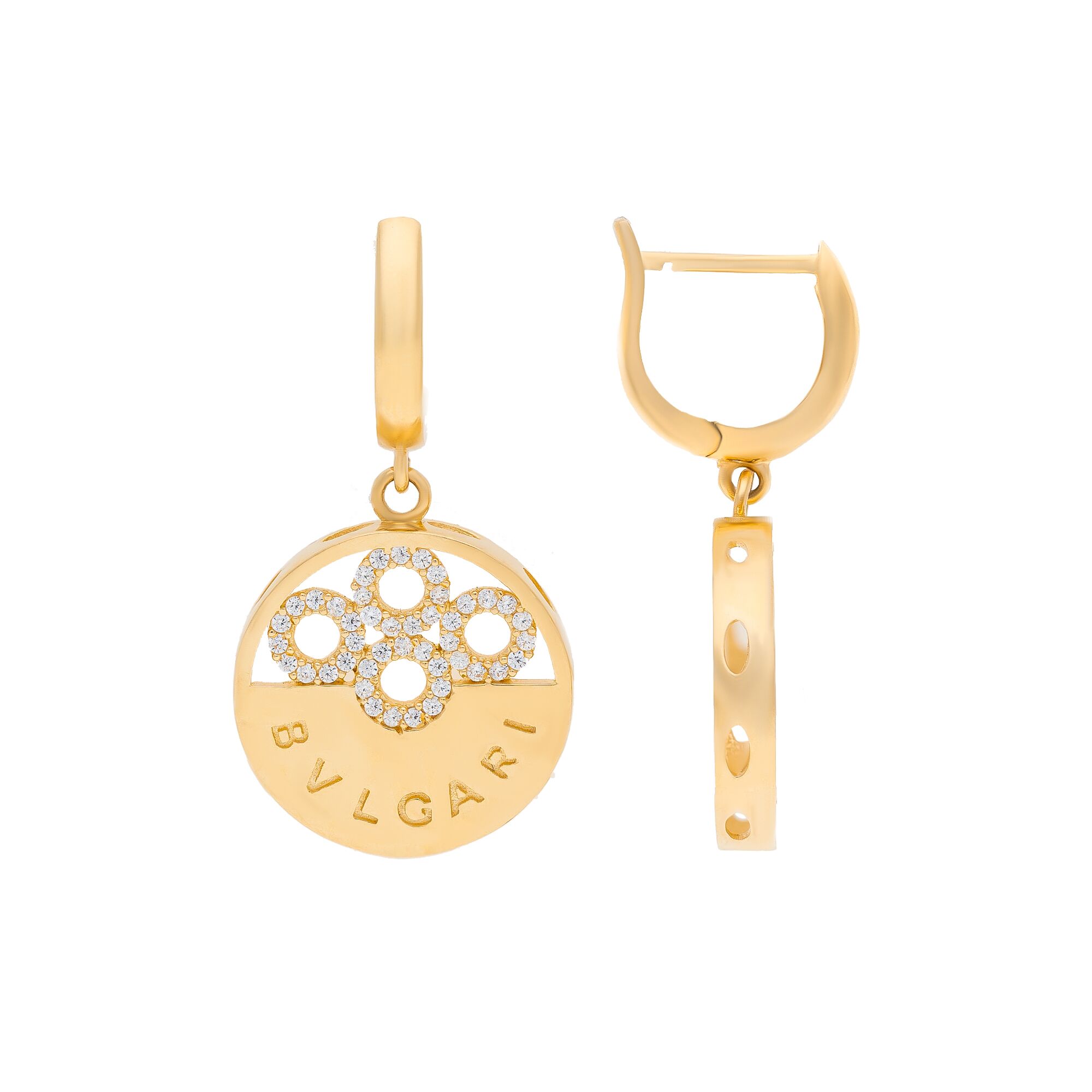 Серьги, золото, 585, 6.6г, 49412, изображение 2 | GoldMarket.kz