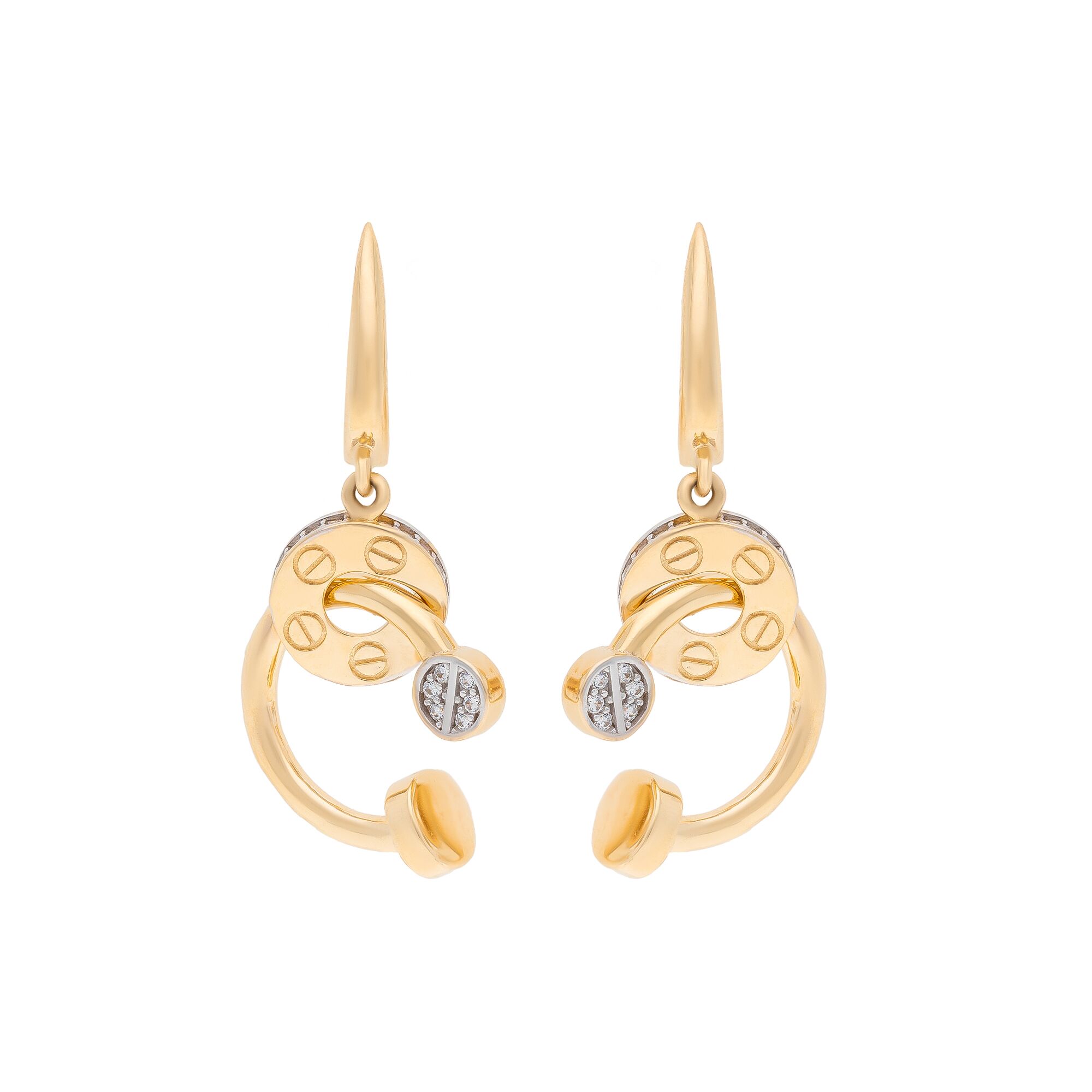 Серьги, золото, 585, 7.28г, 49445 | GoldMarket.kz