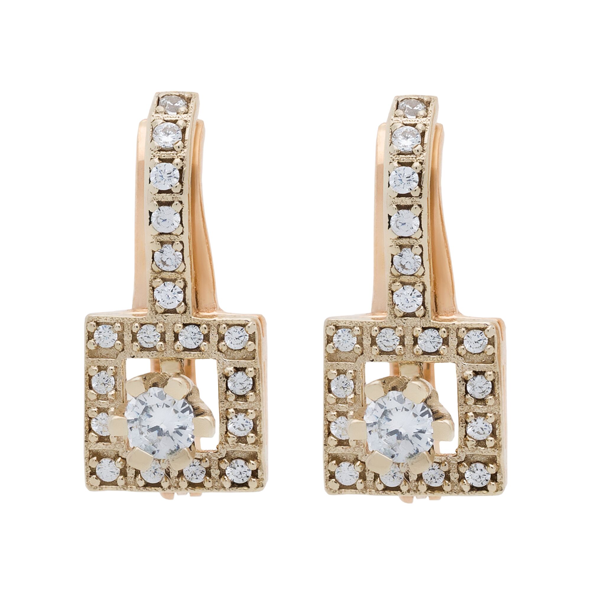 Серьги, золото, 585, 5.8г, 49676 | GoldMarket.kz
