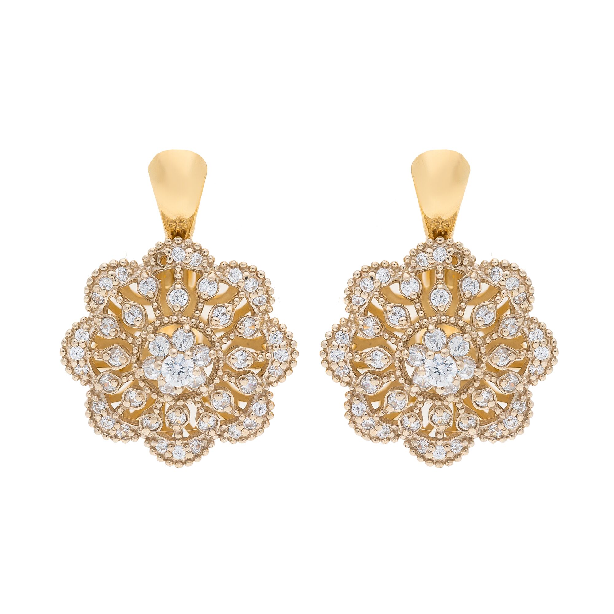 Серьги, золото, 585, 7.5г, 50435 | GoldMarket.kz