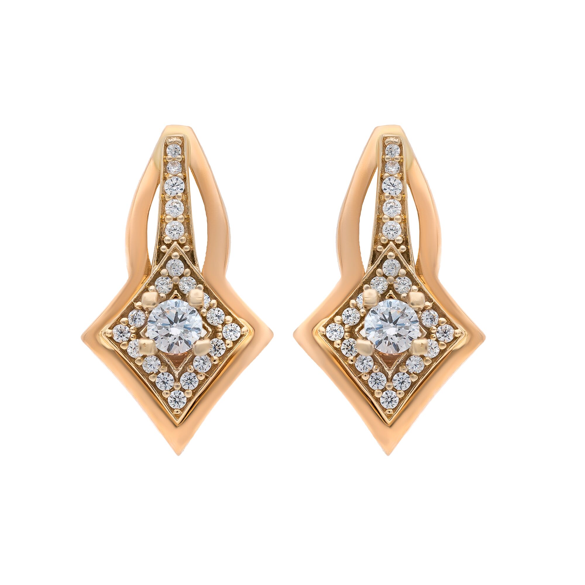 Серьги, золото, 585, 4.9г, 50438 | GoldMarket.kz
