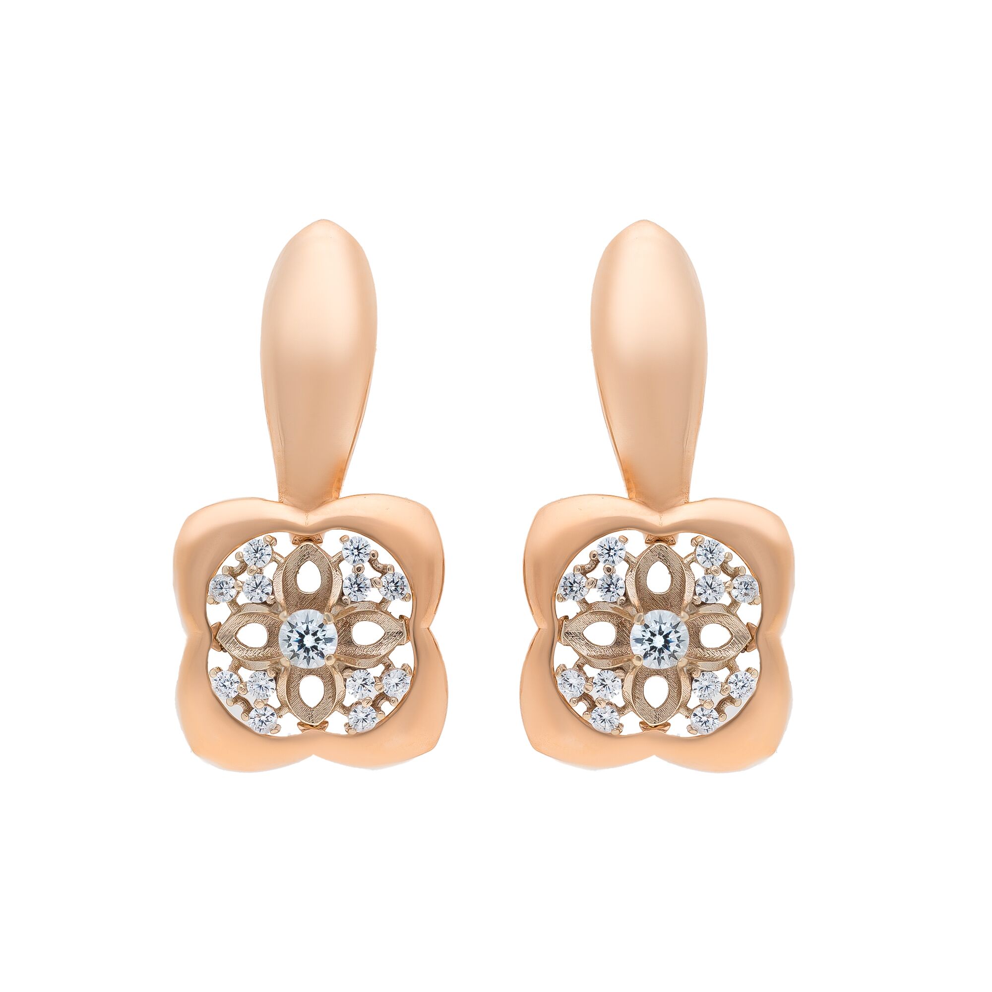 Серьги, золото, 585, 6.12г, 50476 | GoldMarket.kz