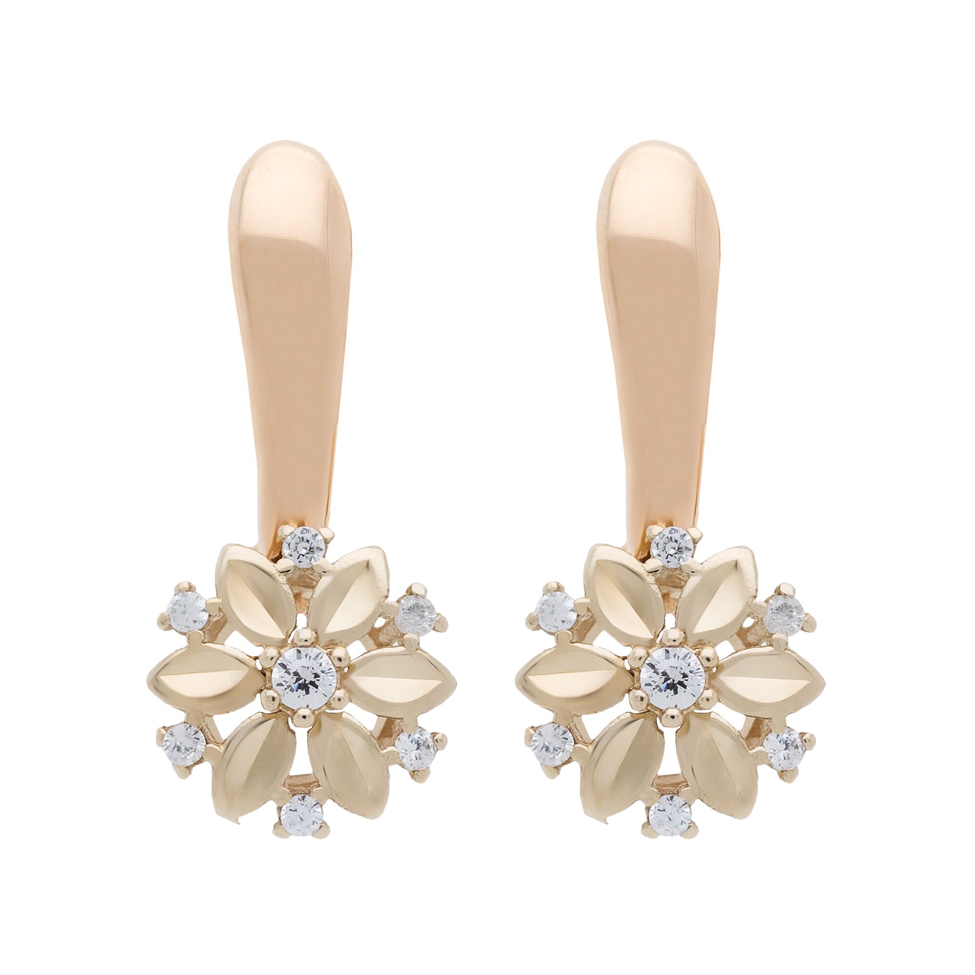 Серьги, золото, 585, 3.84г, 50529 | GoldMarket.kz