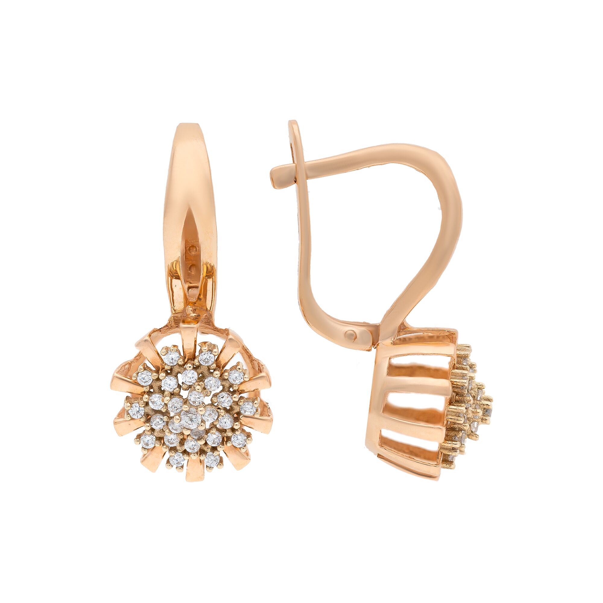 Серьги, золото, 585, 4.66г, 50559, изображение 2 | GoldMarket.kz