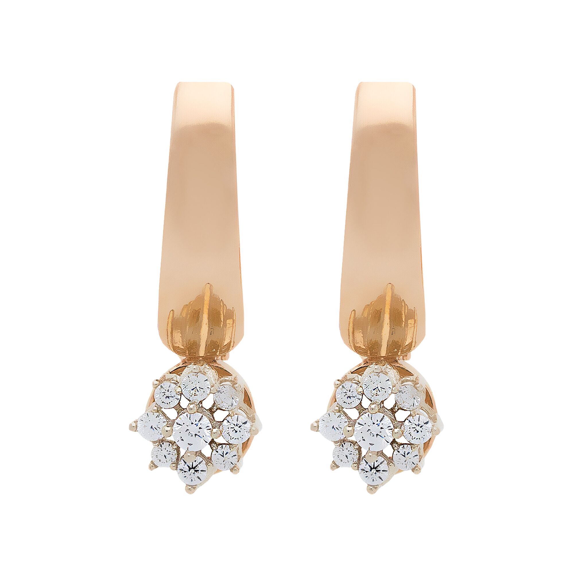 Серьги, золото, 585, 3.3г, 50603 | GoldMarket.kz
