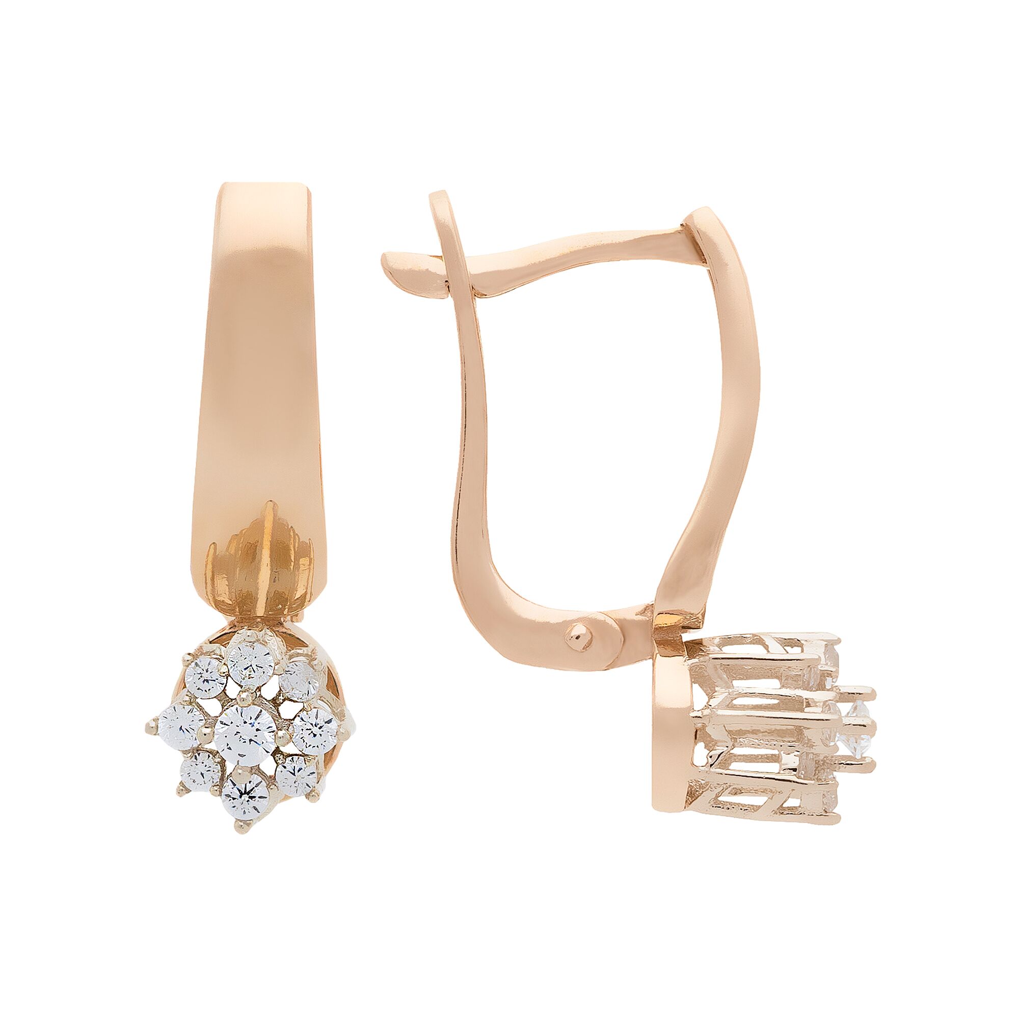 Серьги, золото, 585, 3.3г, 50603, изображение 2 | GoldMarket.kz