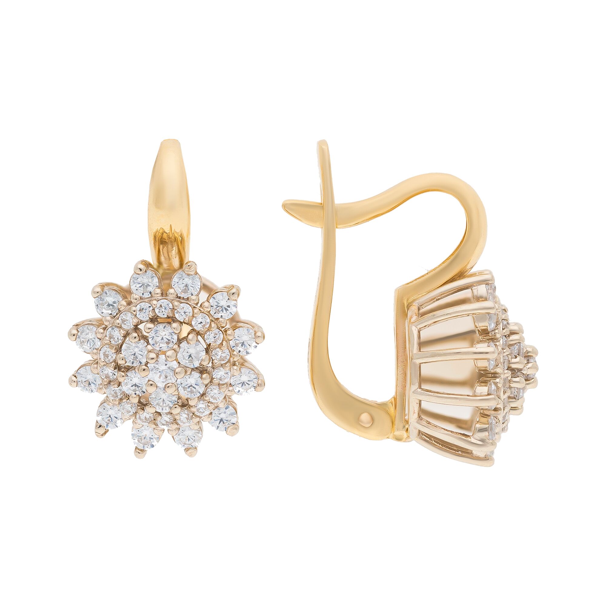 Серьги, золото, 585, 5.9г, 50630, изображение 2 | GoldMarket.kz