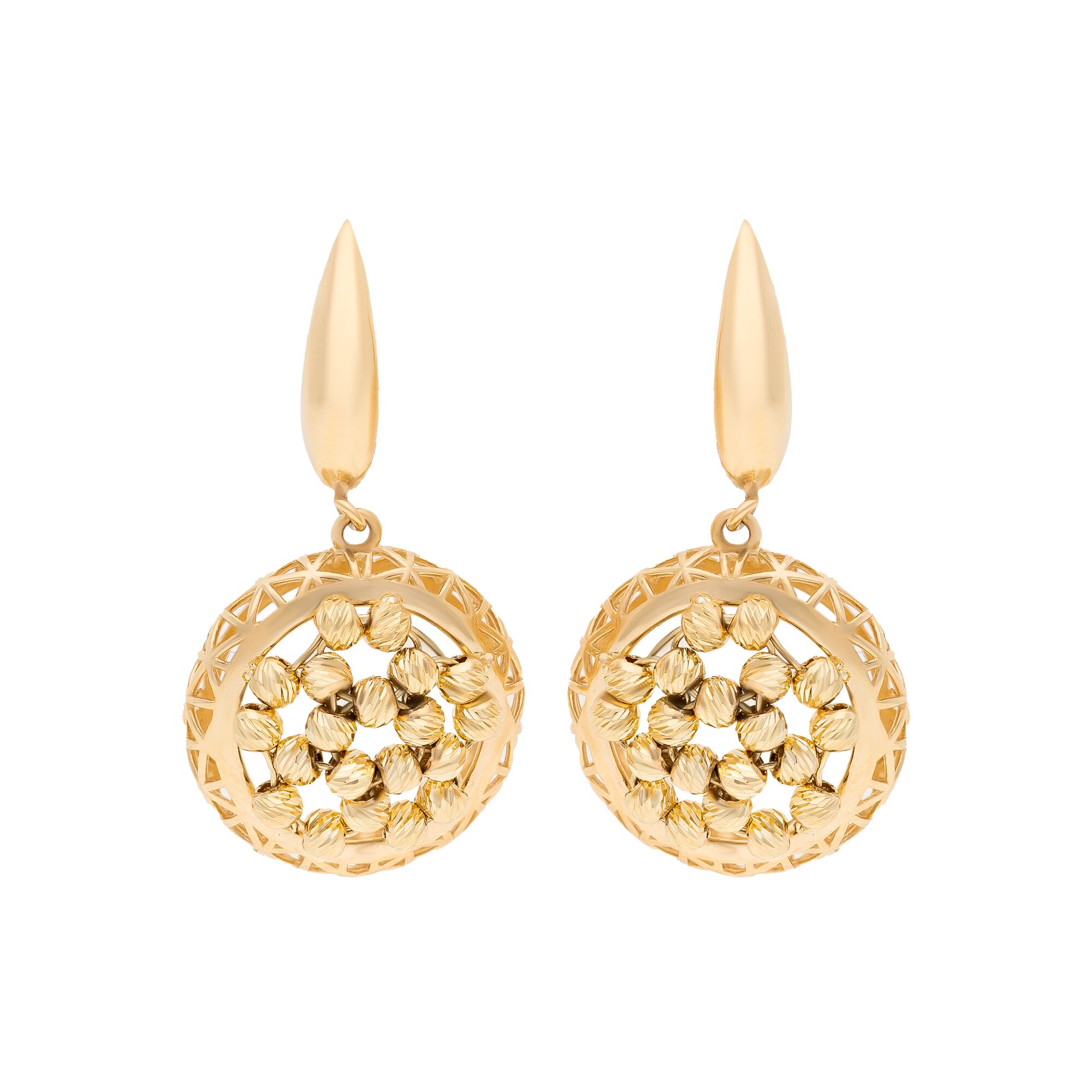 Серьги, золото, 585, 6.29г, 50904 | GoldMarket.kz