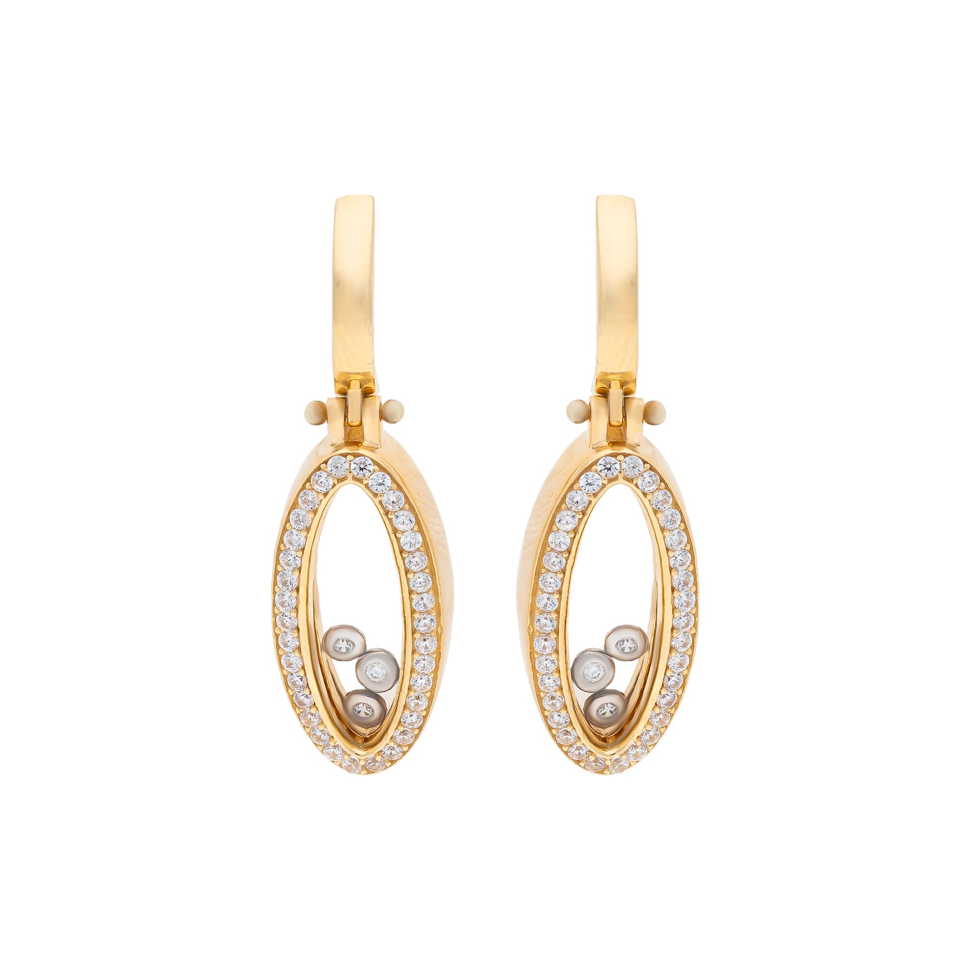 Серьги, золото, 585, 9.72г, 50907 | GoldMarket.kz