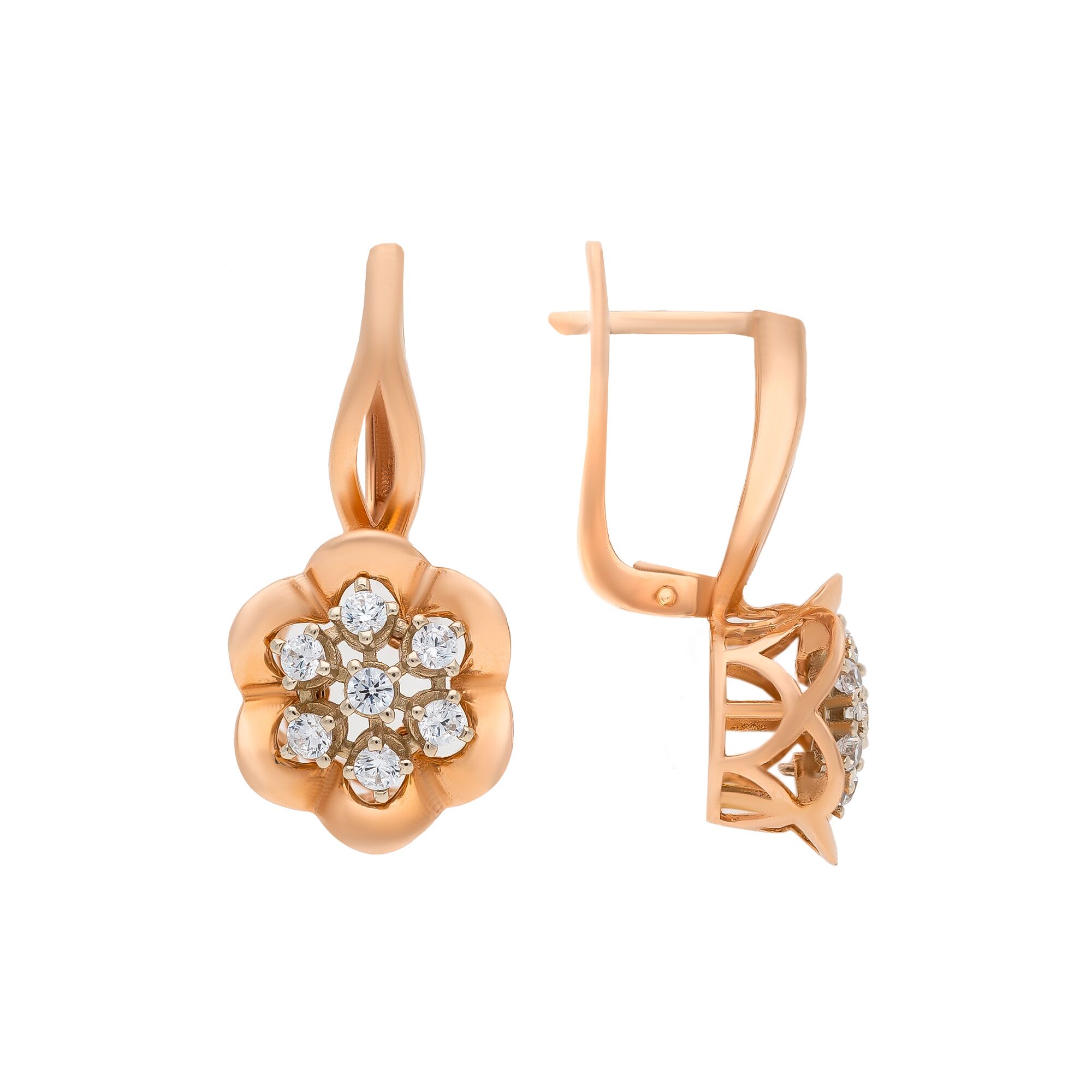 Серьги, золото, 585, 5.1г, 50975, изображение 2 | GoldMarket.kz