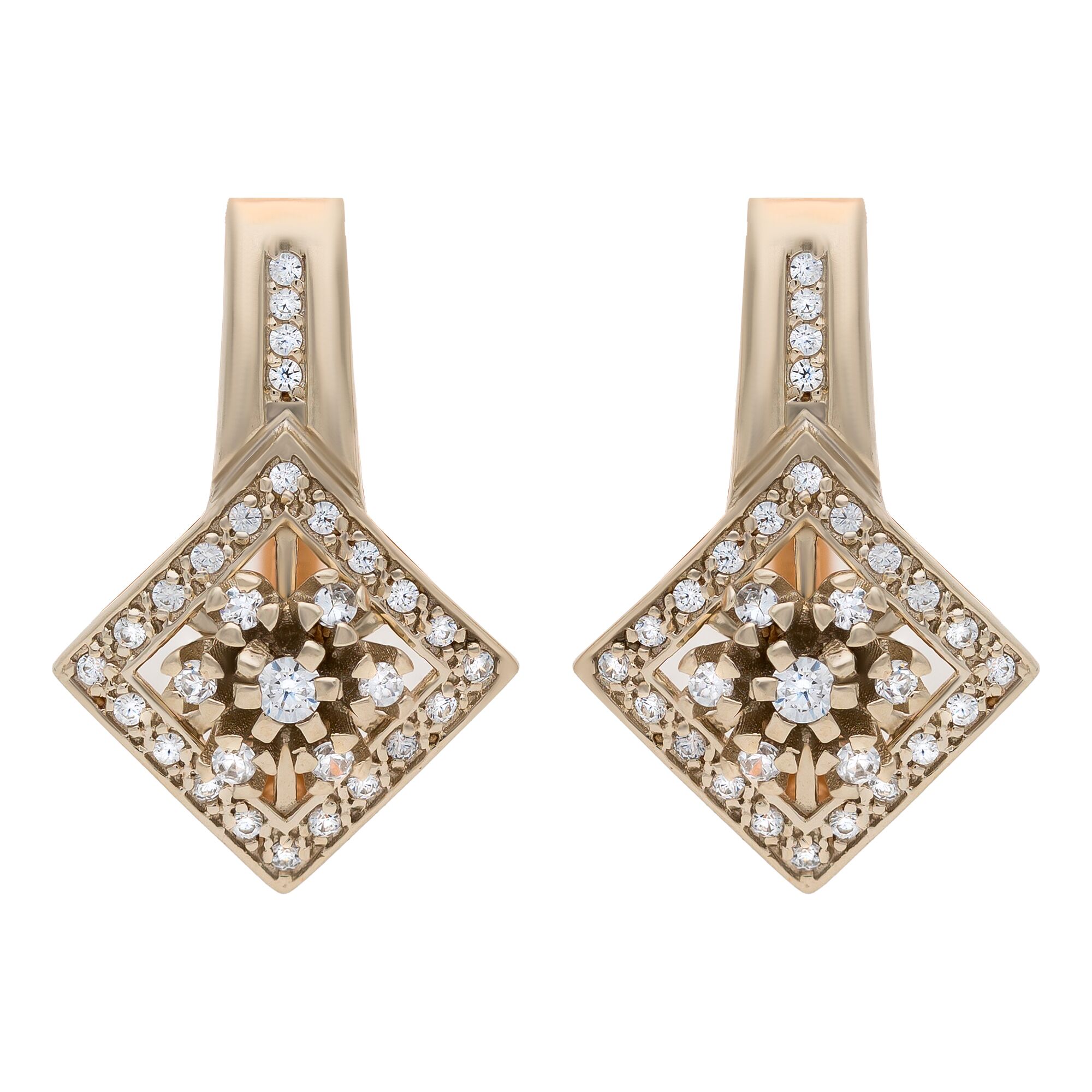 Серьги, золото, 585, 8.76г, 51119 | GoldMarket.kz