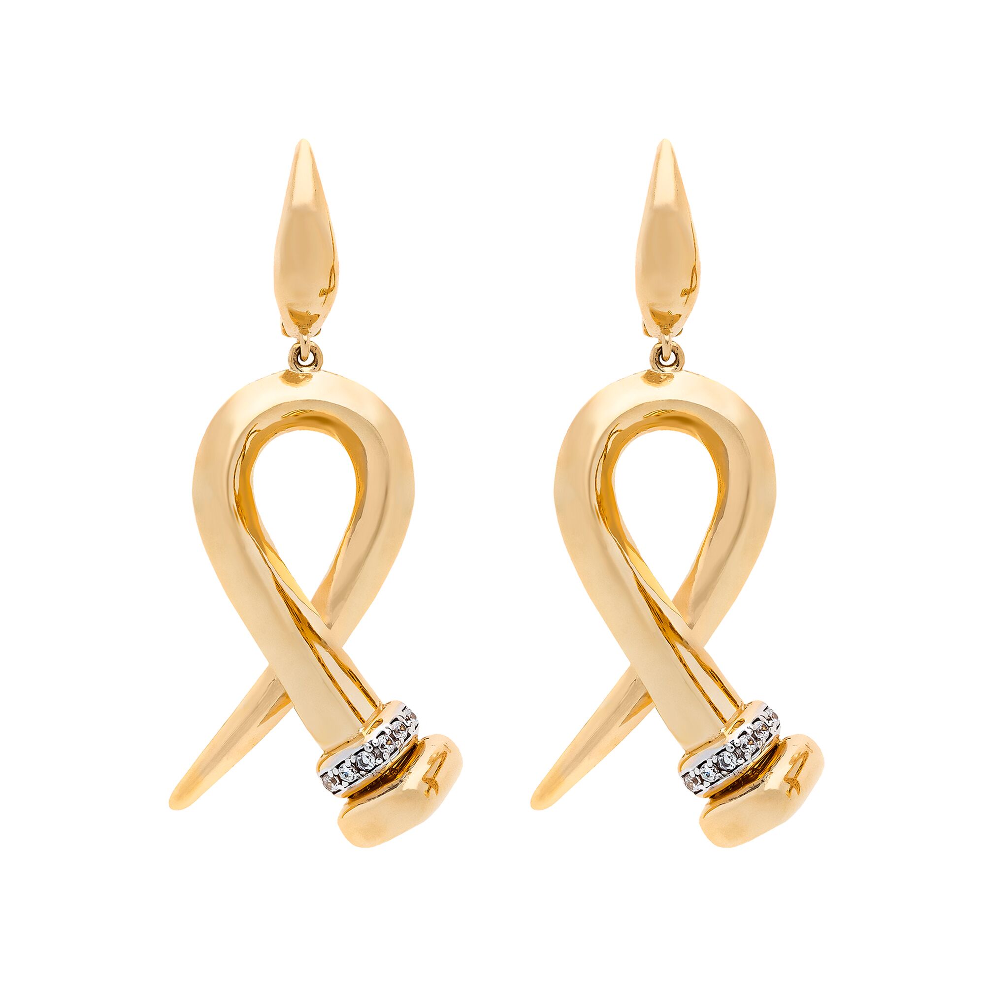 Серьги, золото, 585, 6.93г, 52527 | GoldMarket.kz