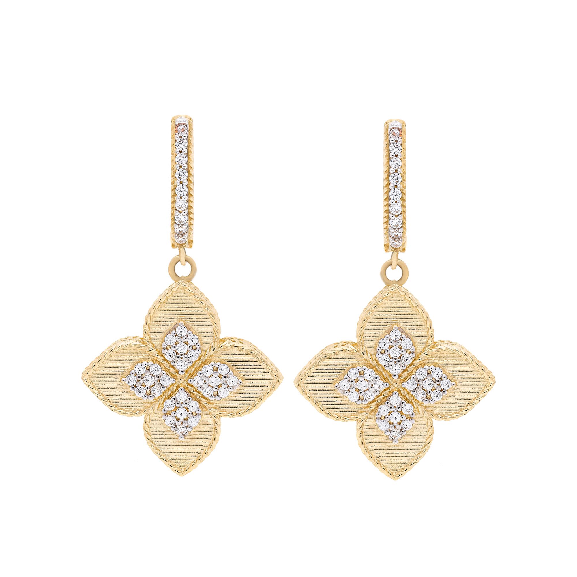 Серьги, золото, 585, 6.18г, 52541 | GoldMarket.kz