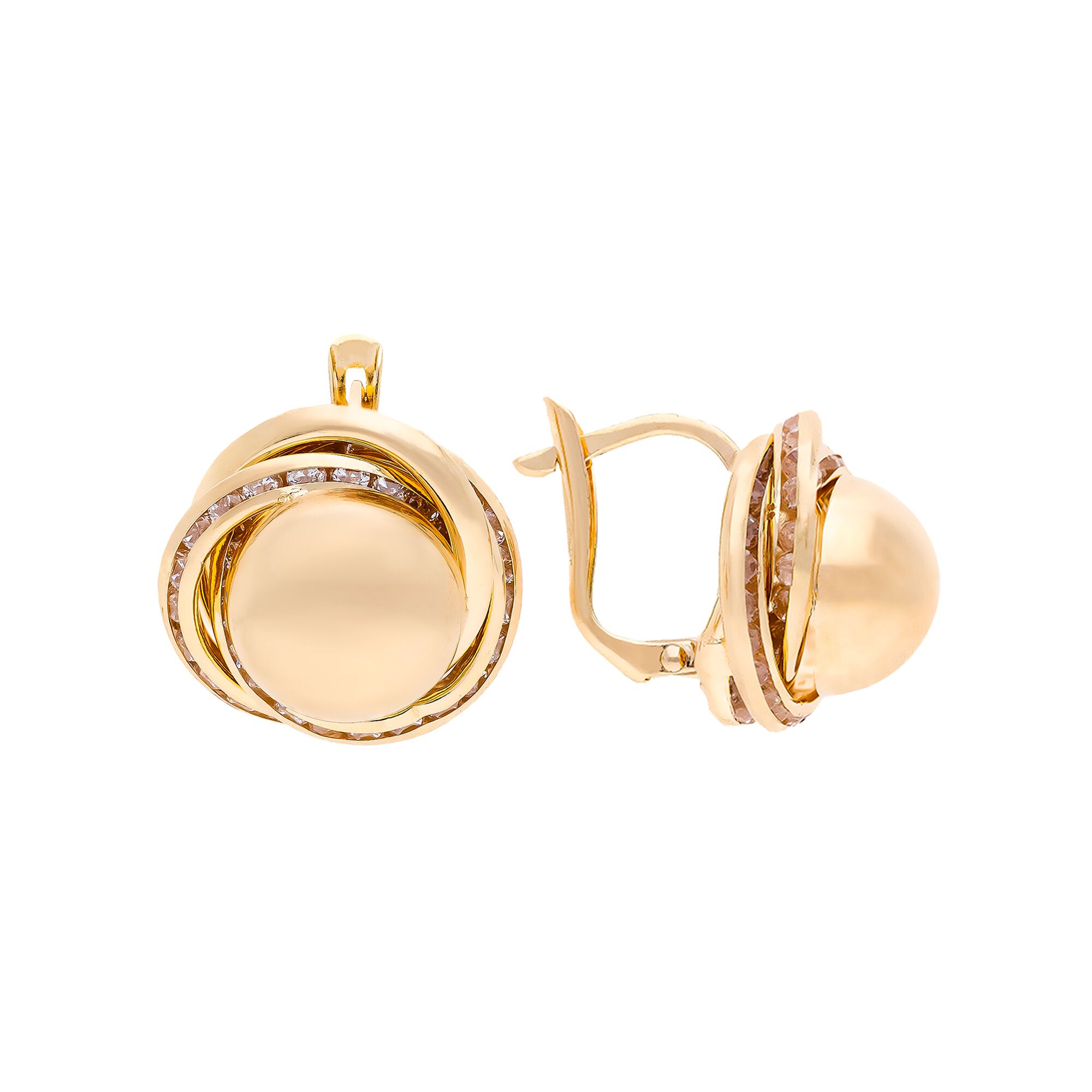 Серьги, золото, 585, 4.56г, 52569, изображение 2 | GoldMarket.kz