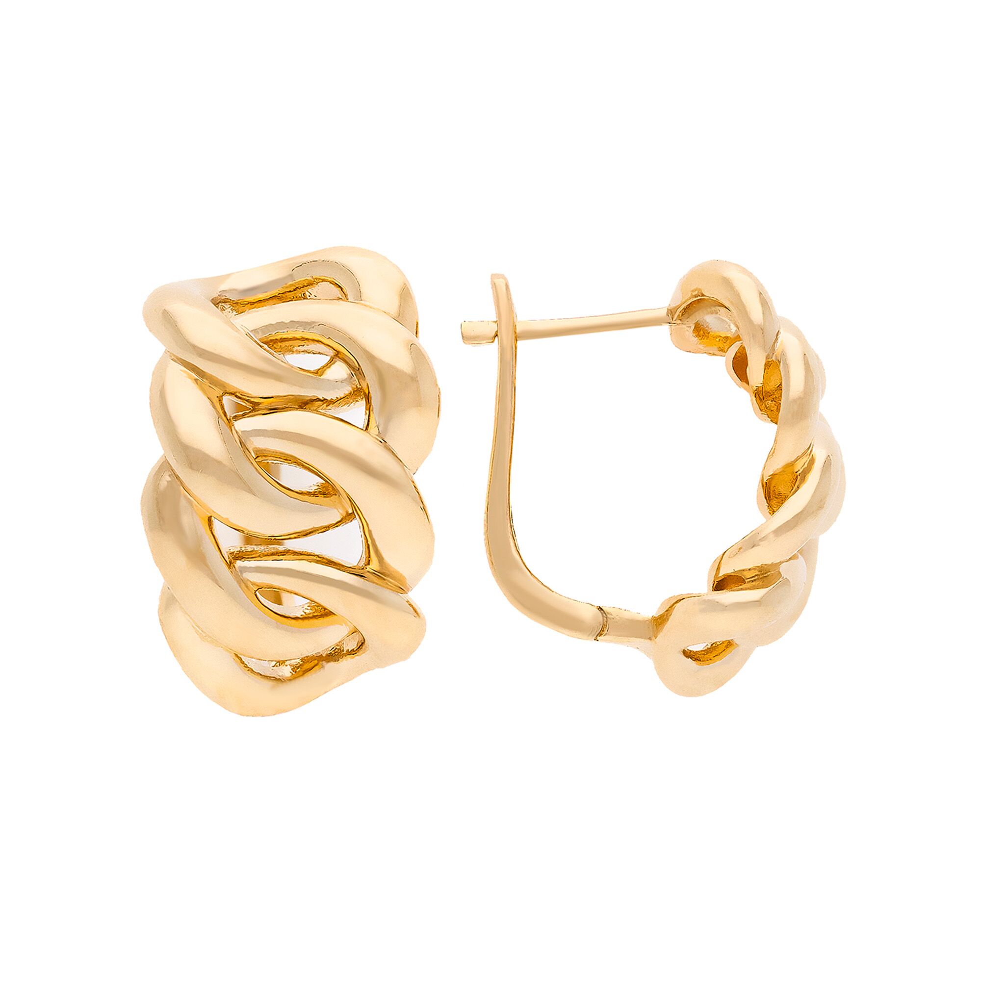 Серьги, золото, 585, 6.3г, 52615, изображение 2 | GoldMarket.kz