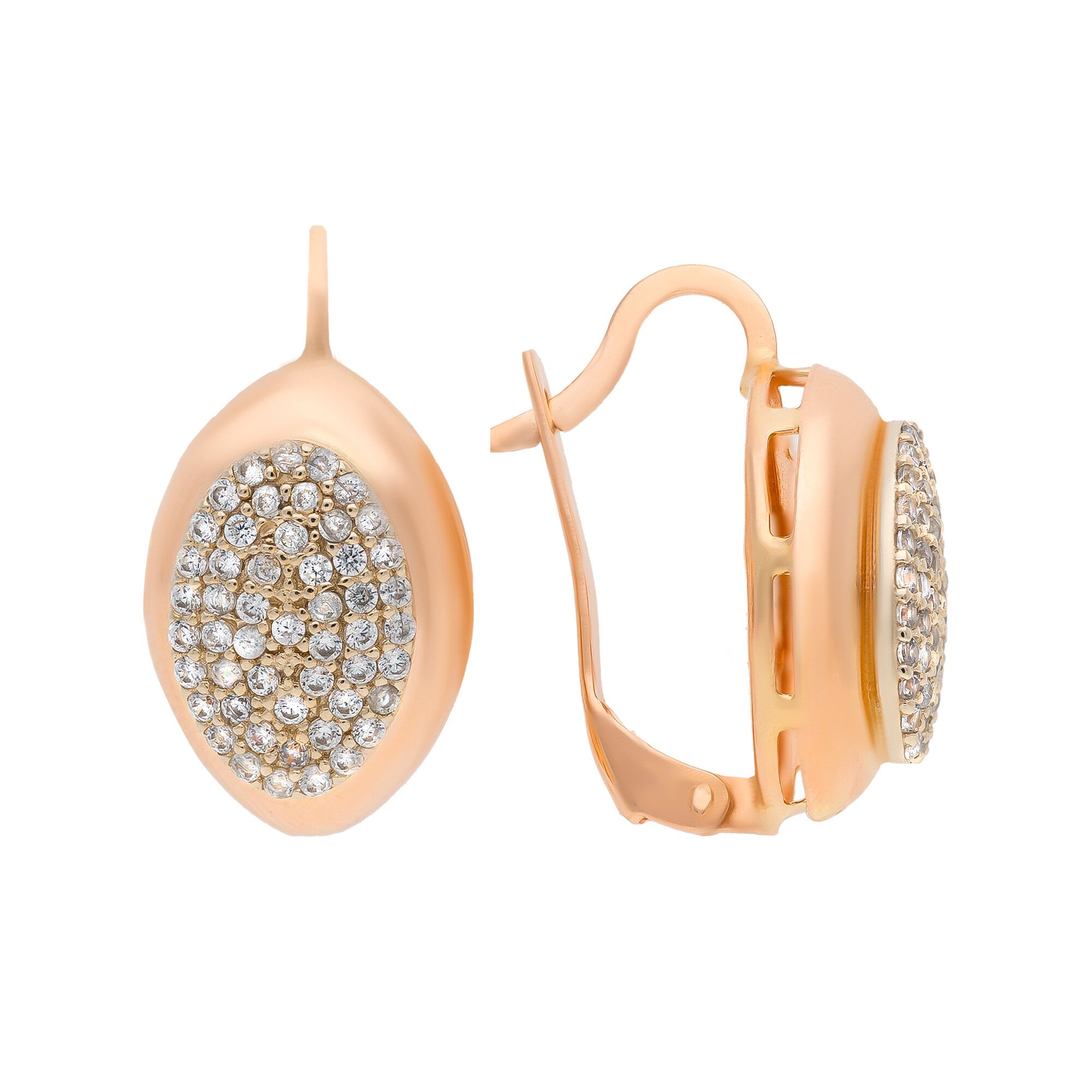 Серьги, золото, 585, 6.3г, 52824, изображение 2 | GoldMarket.kz