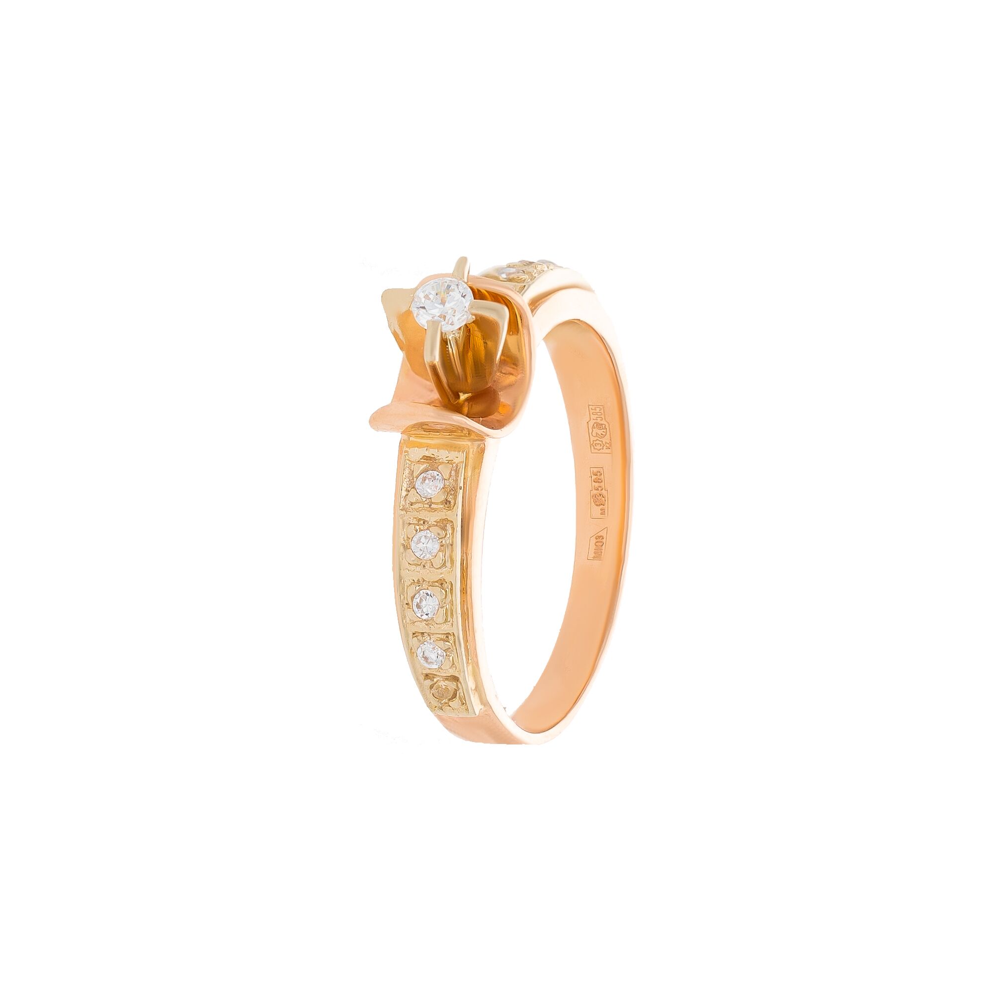 Кольцо, золото, 585, 3.44г, 53682 | GoldMarket.kz