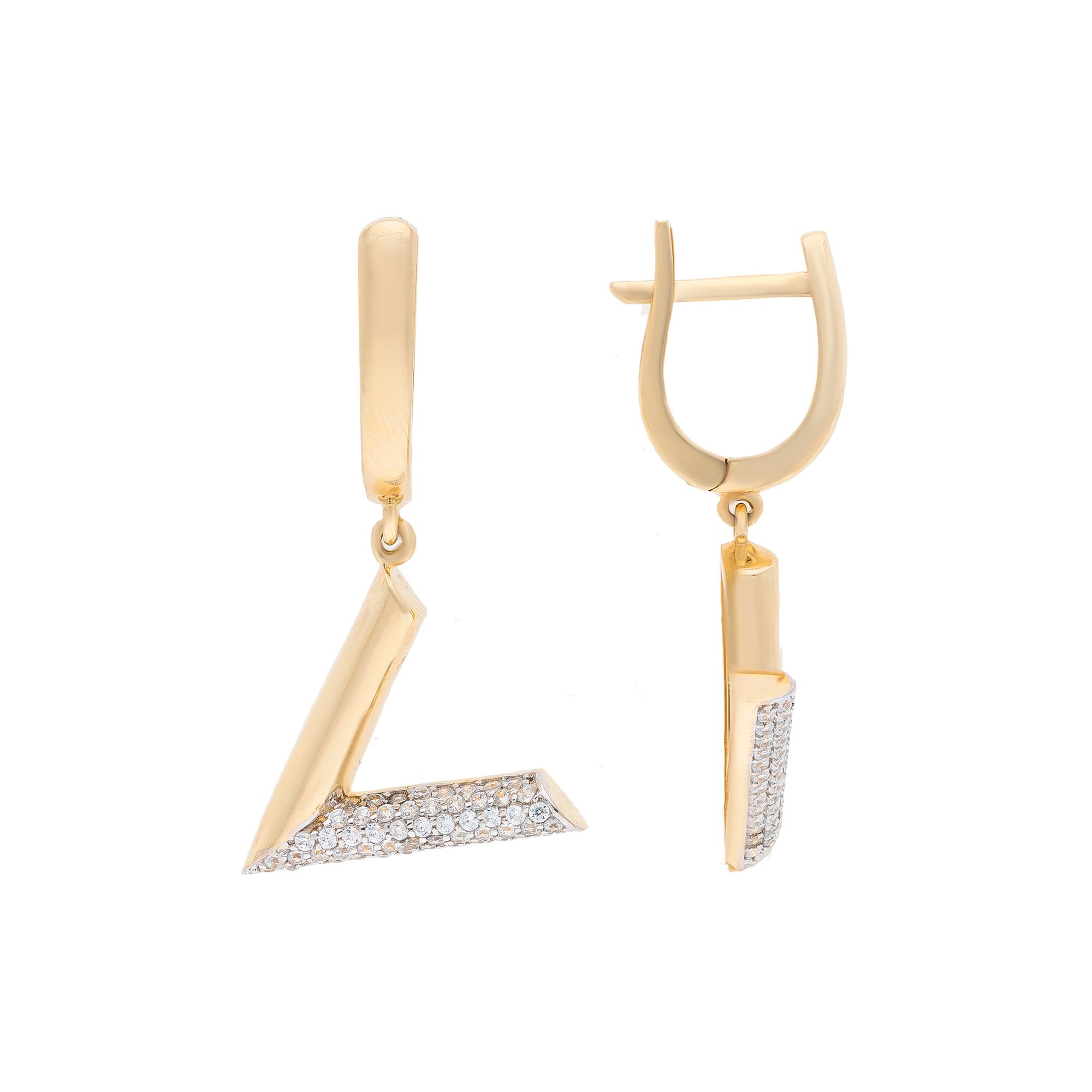 Серьги, золото, 585, 5.15г, 53760, изображение 2 | GoldMarket.kz