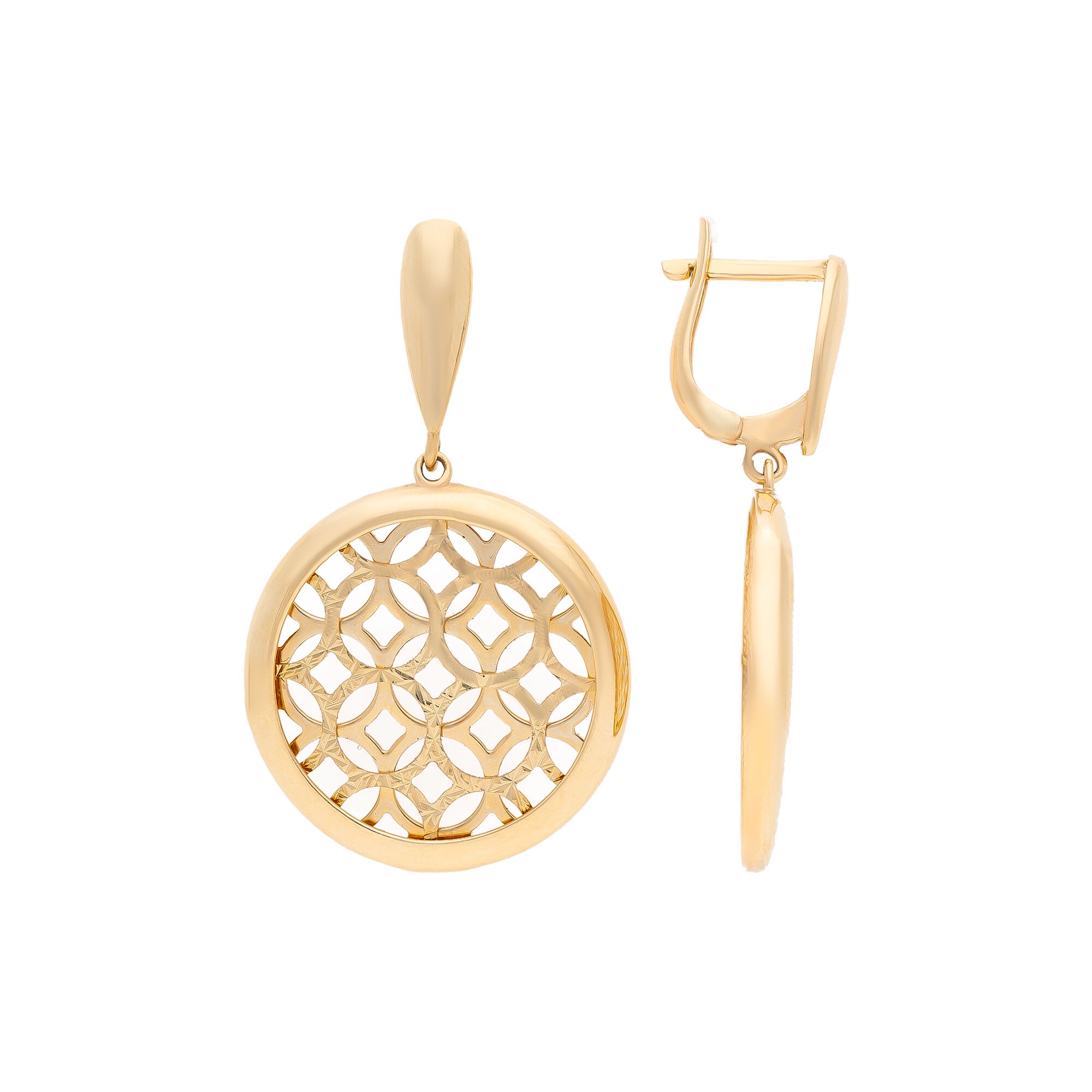 Серьги, золото, 585, 7.24г, 41197, изображение 2 | GoldMarket.kz