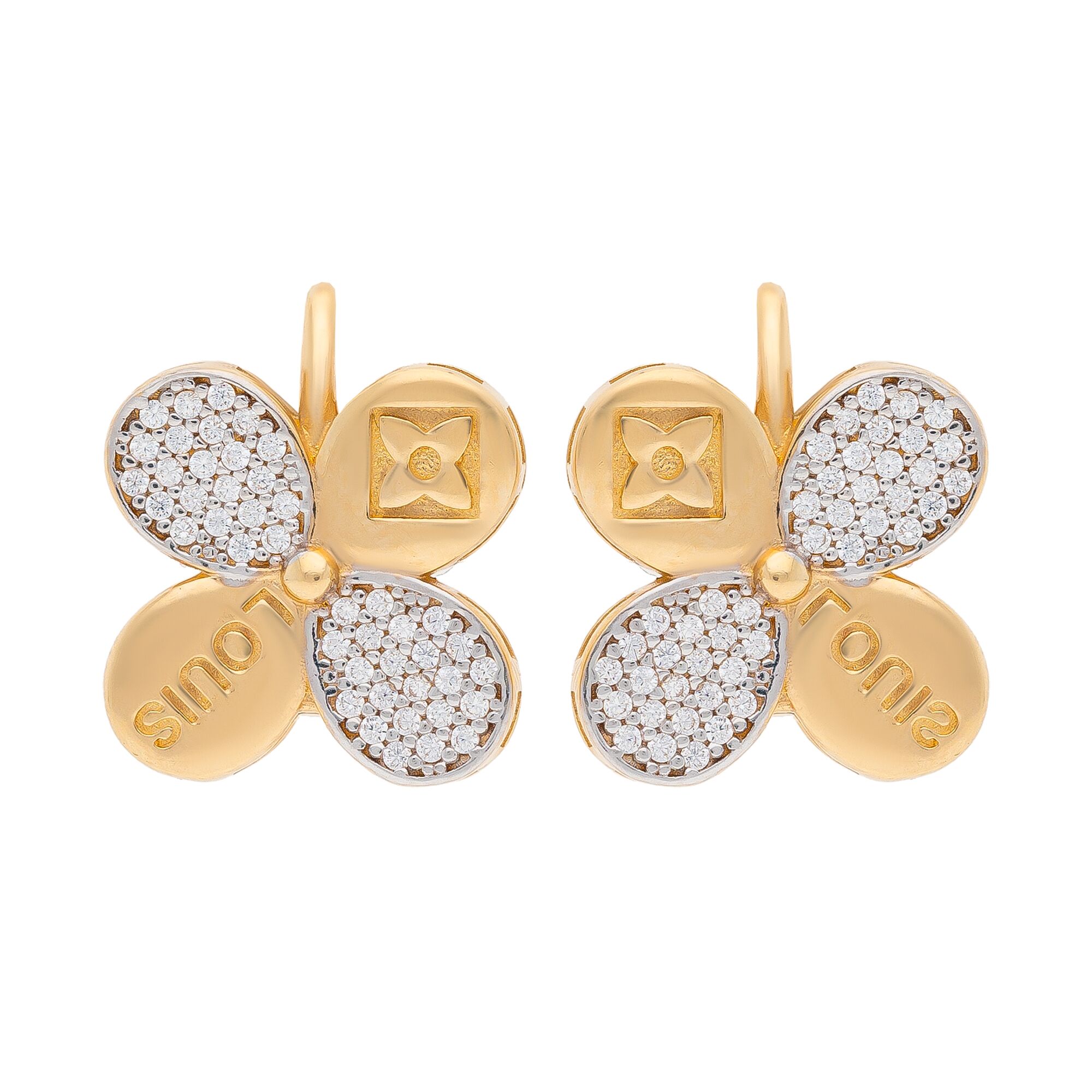 Серьги, золото, 585, 5.32г, 41498 | GoldMarket.kz