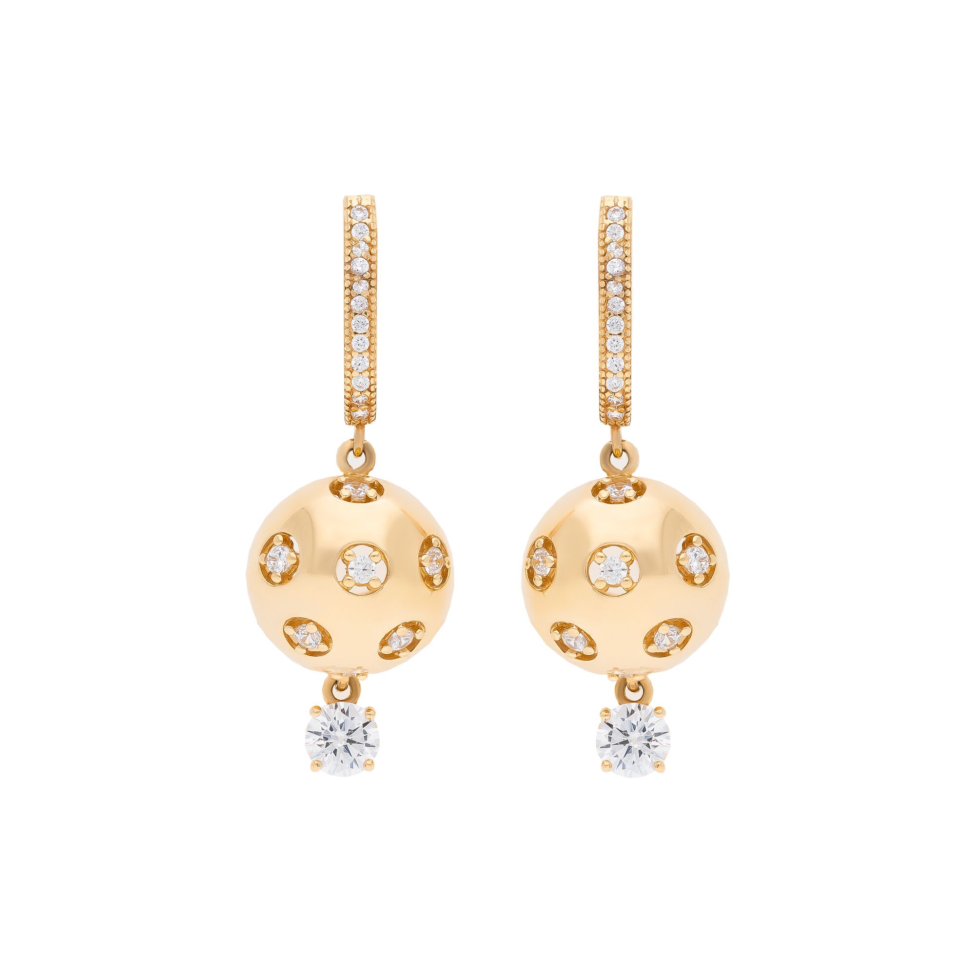 Серьги, золото, 585, 7.8г, 41521 | GoldMarket.kz