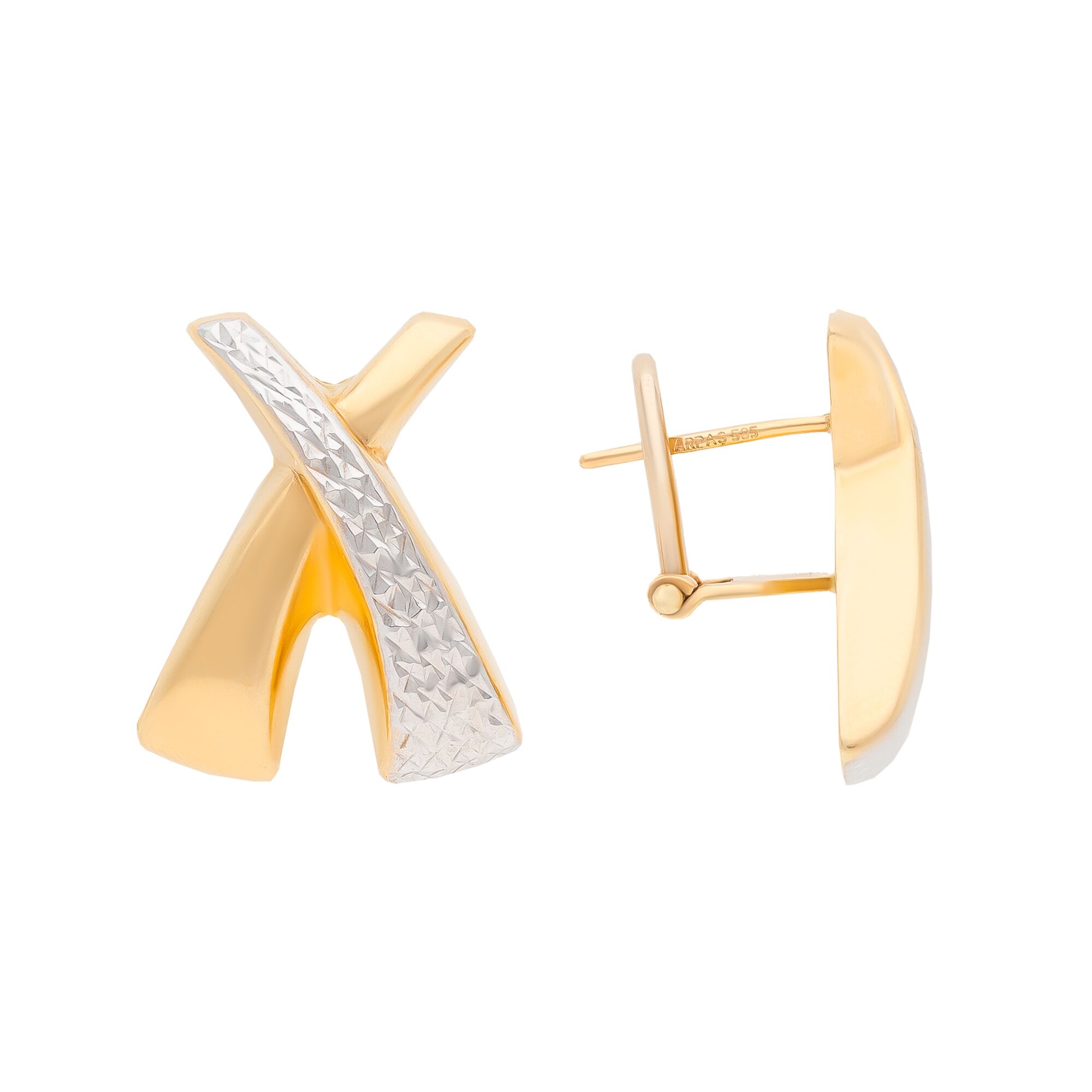 Серьги, золото, 585, 4.95г, 42708, изображение 2 | GoldMarket.kz