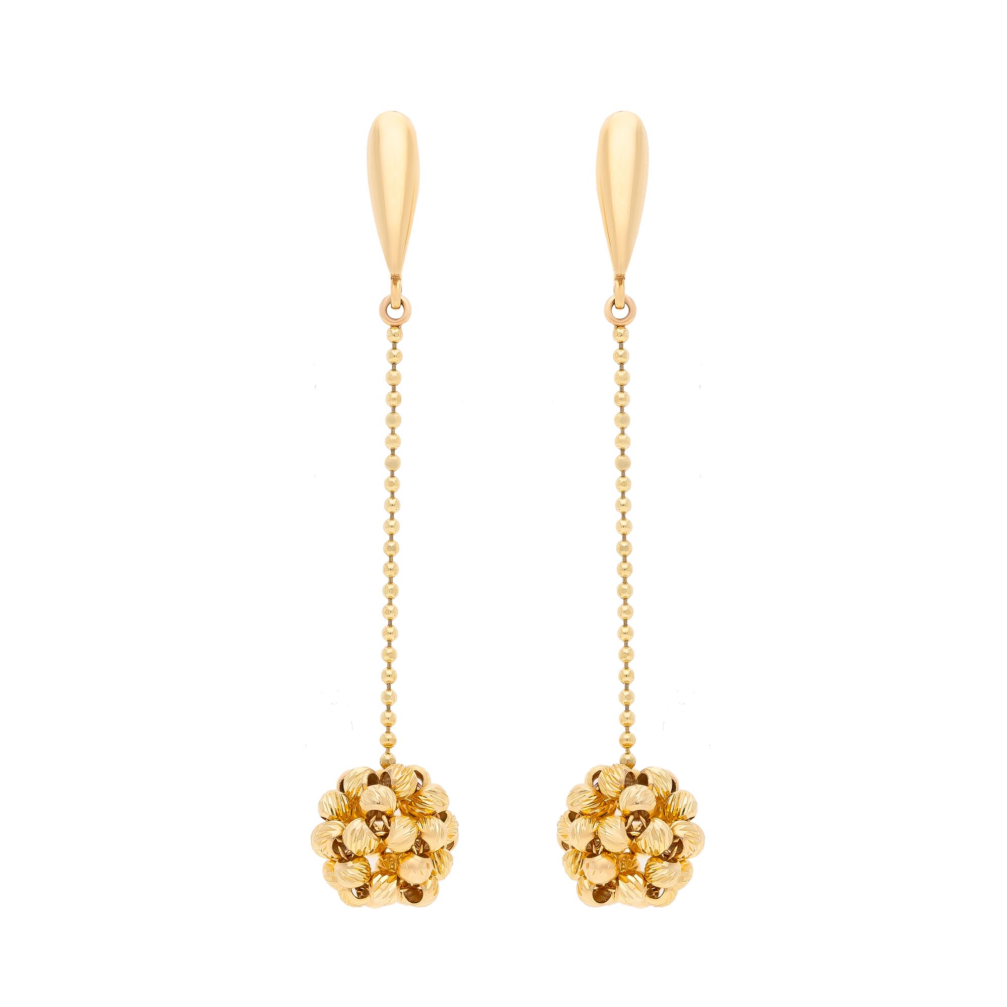 Серьги, золото, 585, 5.41г, 45575 | GoldMarket.kz