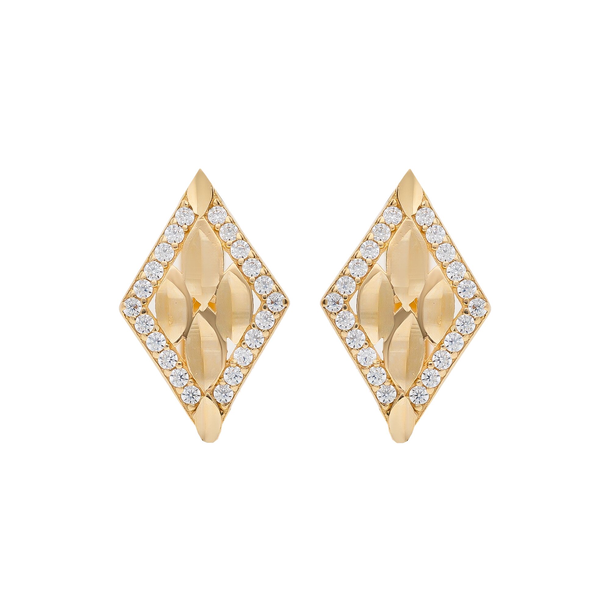 Серьги, золото, 585, 2.75г, 45609 | GoldMarket.kz