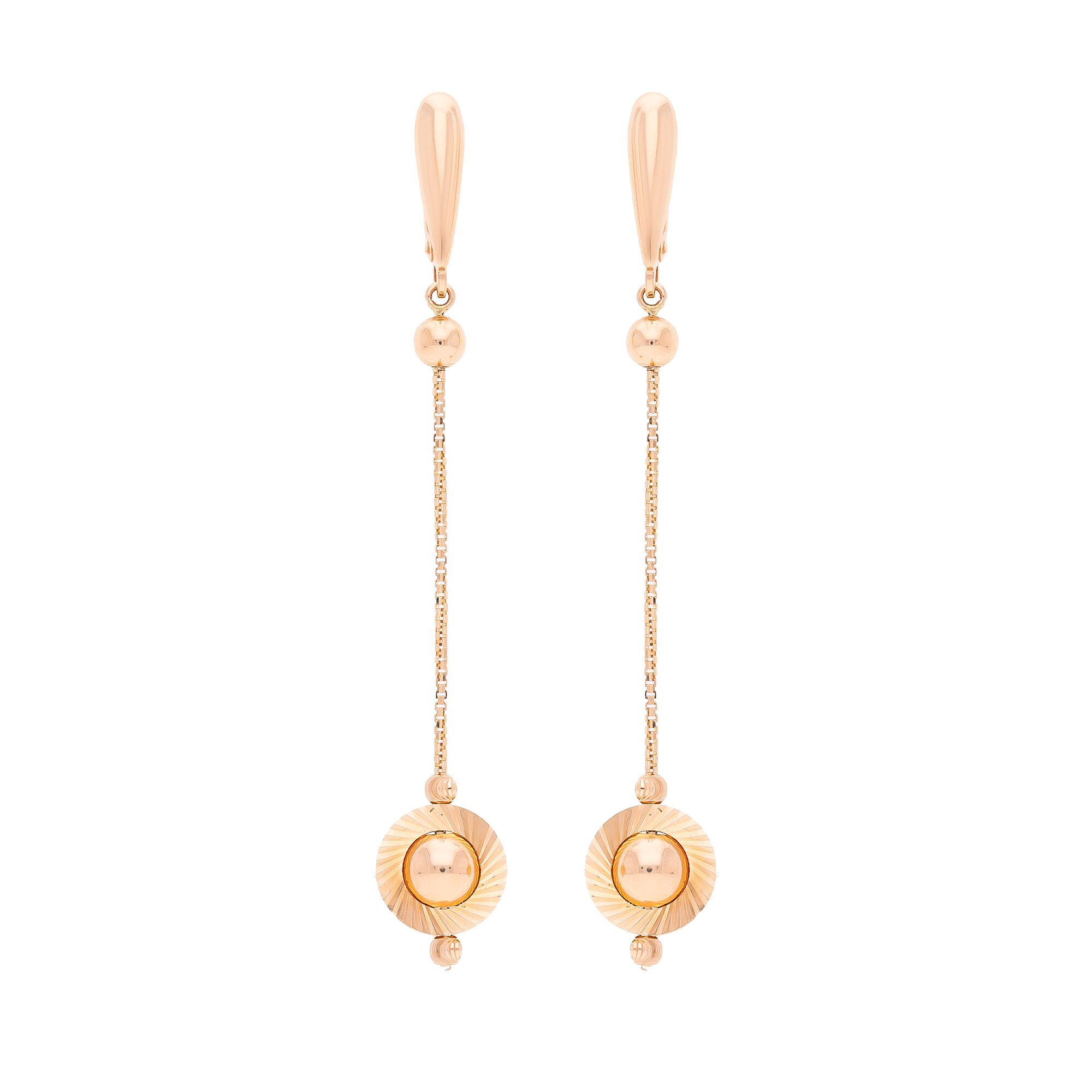 Серьги, золото, 585, 3.4г, 45694 | GoldMarket.kz