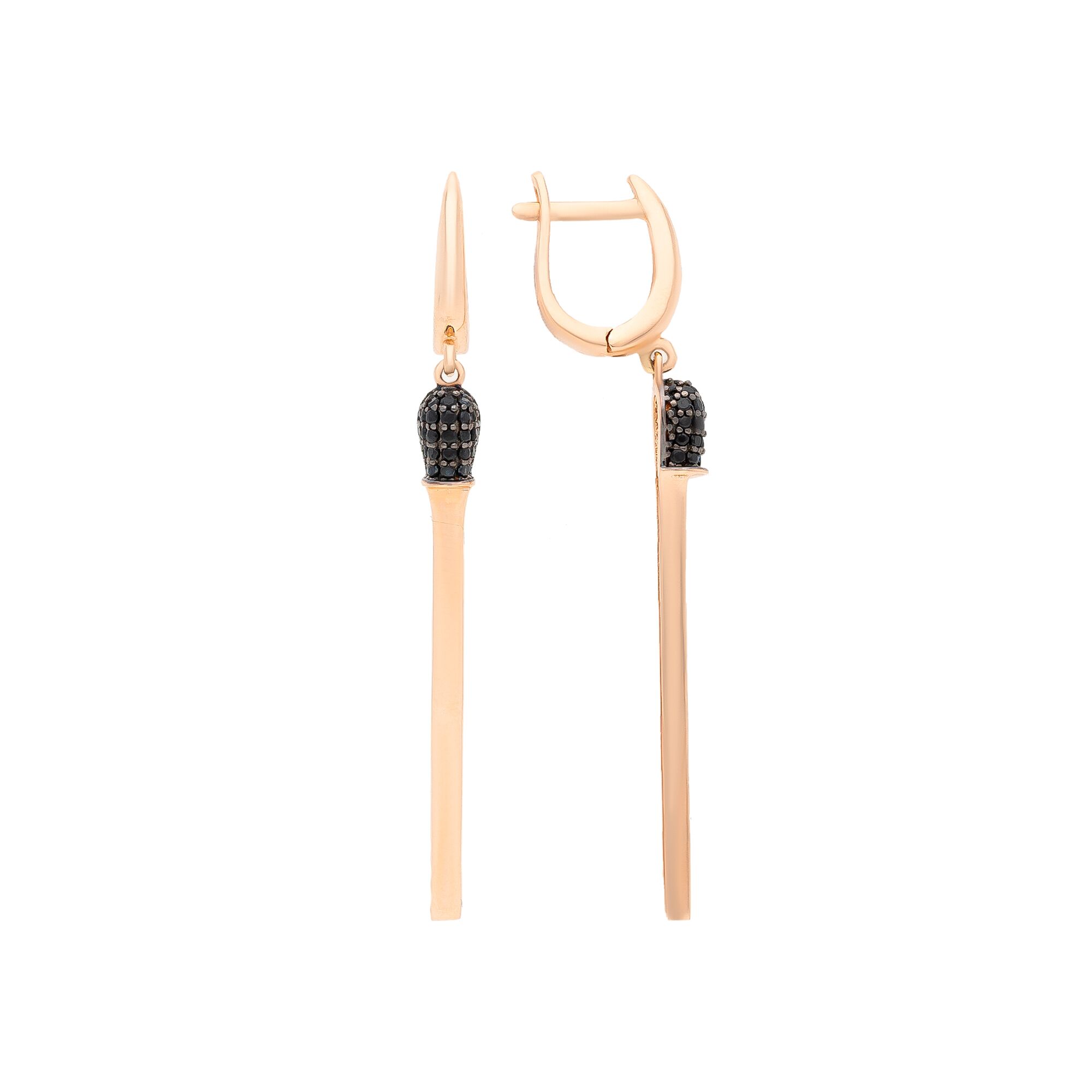 Серьги, золото, 585, 4.79г, 45712, изображение 2 | GoldMarket.kz