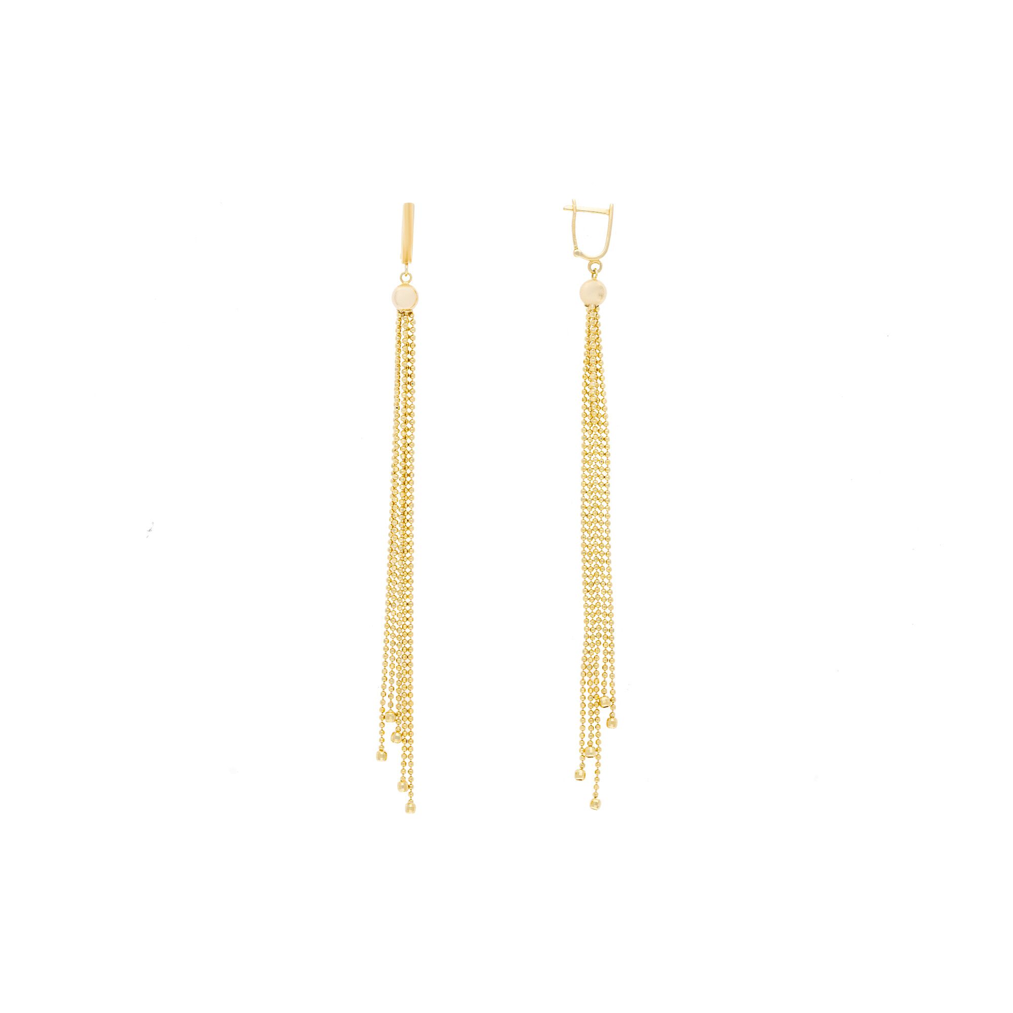 Серьги, золото, 585, 7.08г, 46619, изображение 2 | GoldMarket.kz