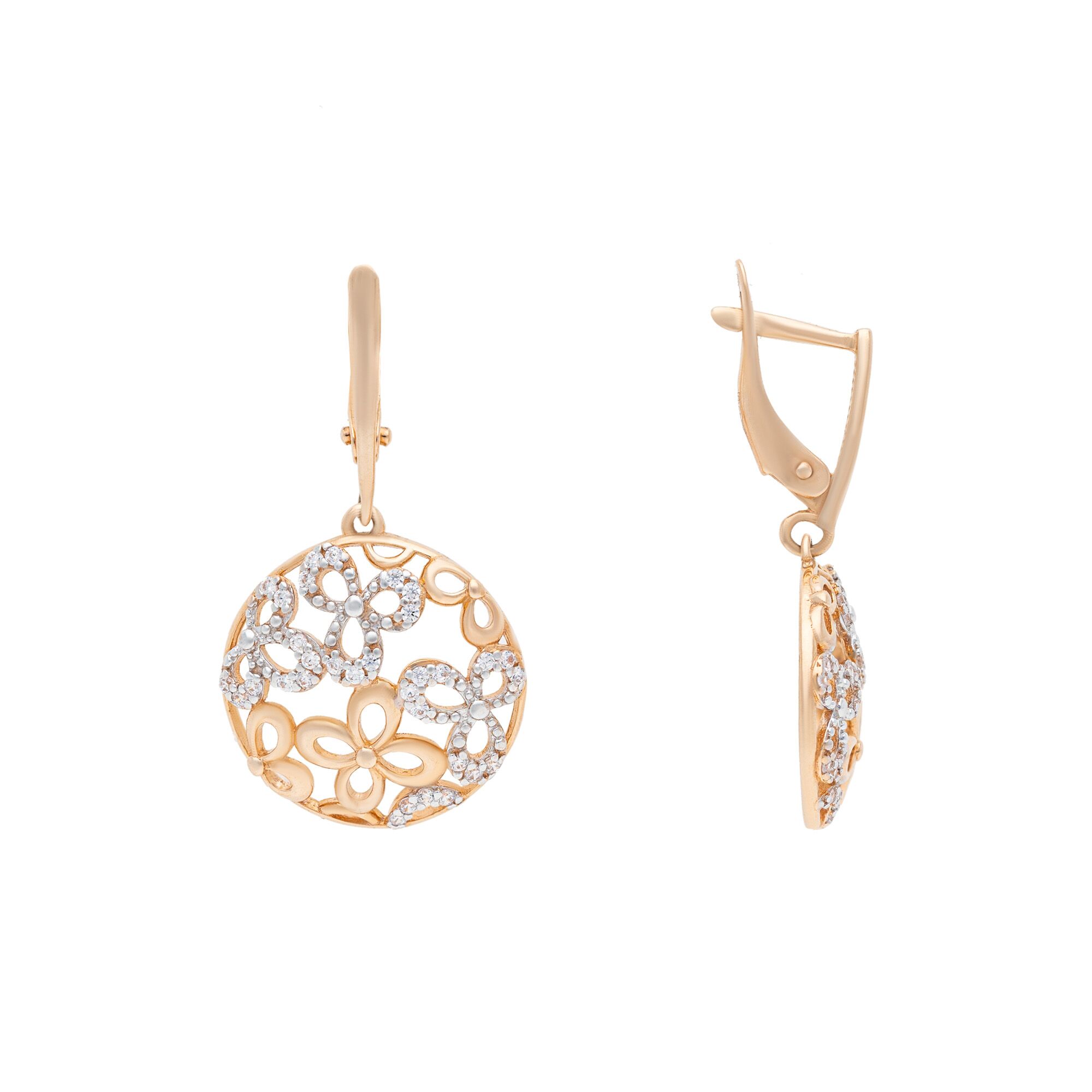 Серьги, золото, 585, 4.68г, 47569, изображение 2 | GoldMarket.kz