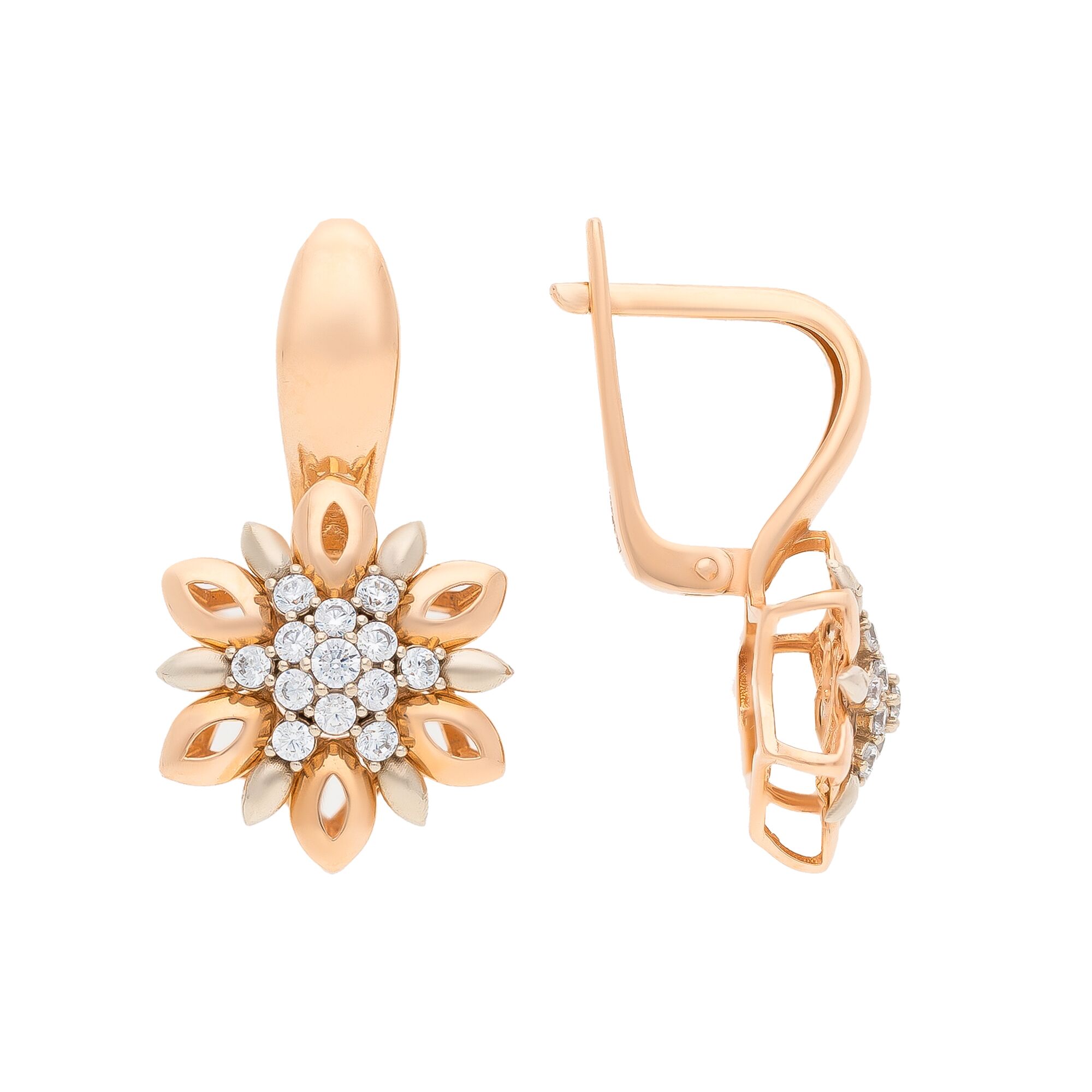 Серьги, золото, 585, 4.72г, 47846, изображение 2 | GoldMarket.kz