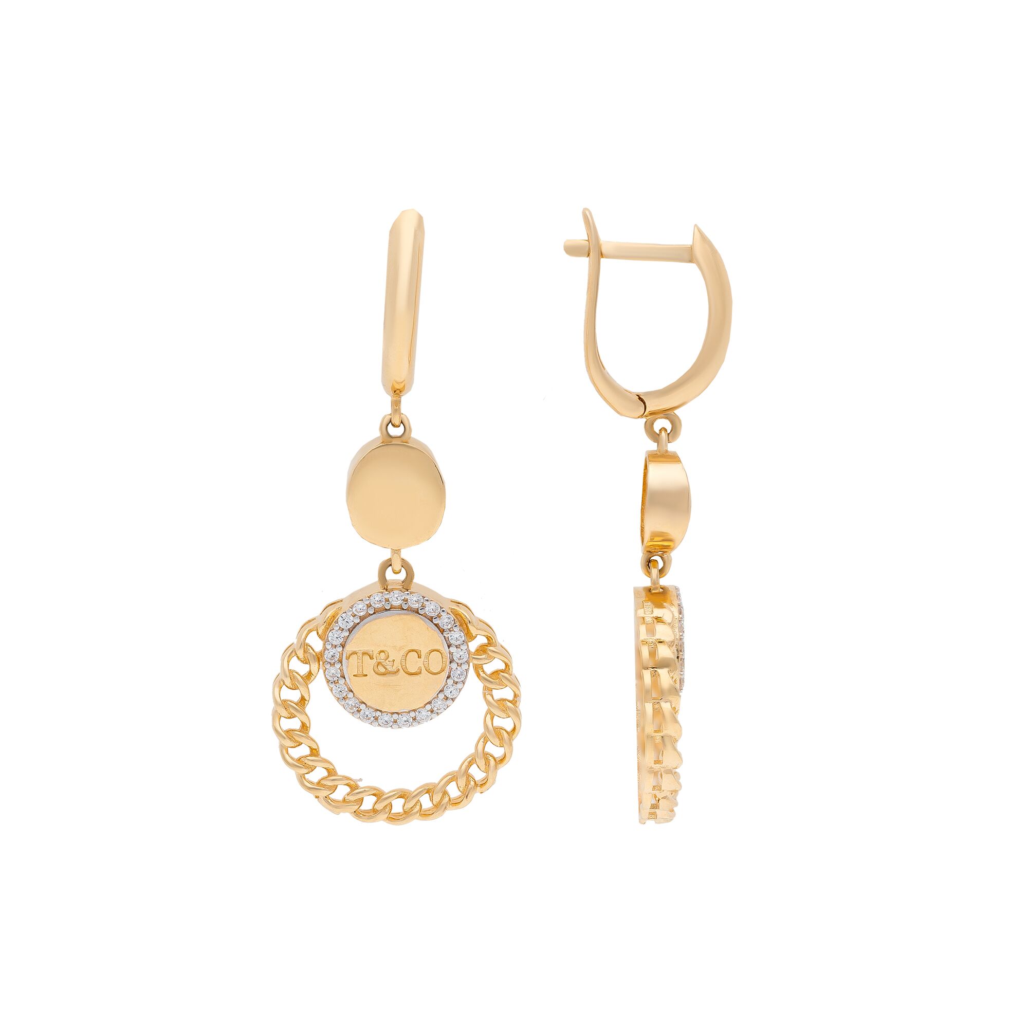 Серьги, золото, 585, 5.72г, 48125, изображение 2 | GoldMarket.kz