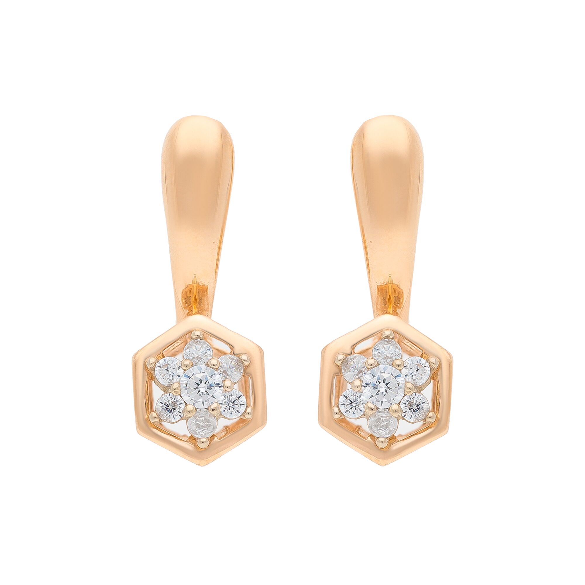 Серьги, золото, 585, 4.08г, 48234 | GoldMarket.kz