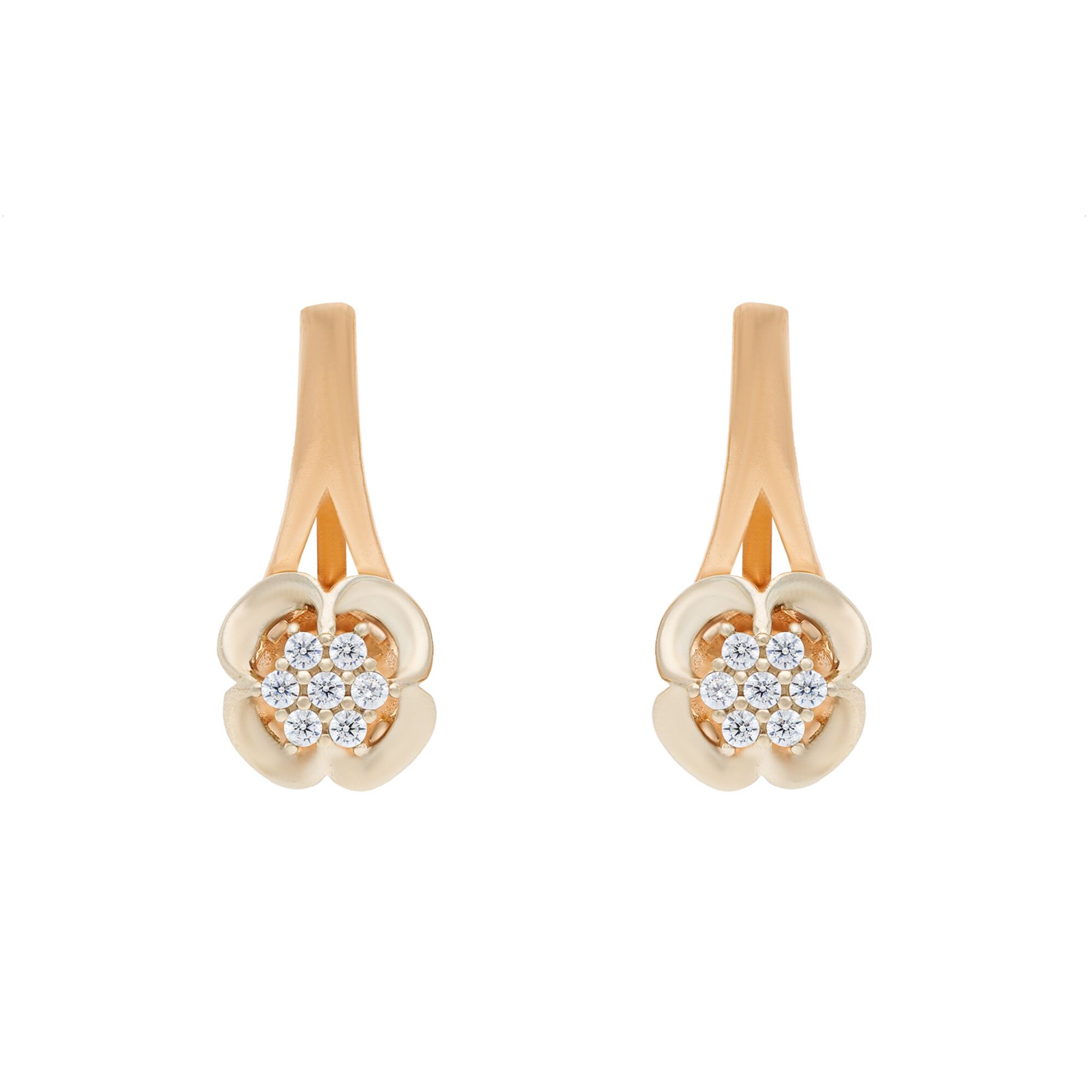 Серьги, золото, 585, 3.86г, 50389 | GoldMarket.kz