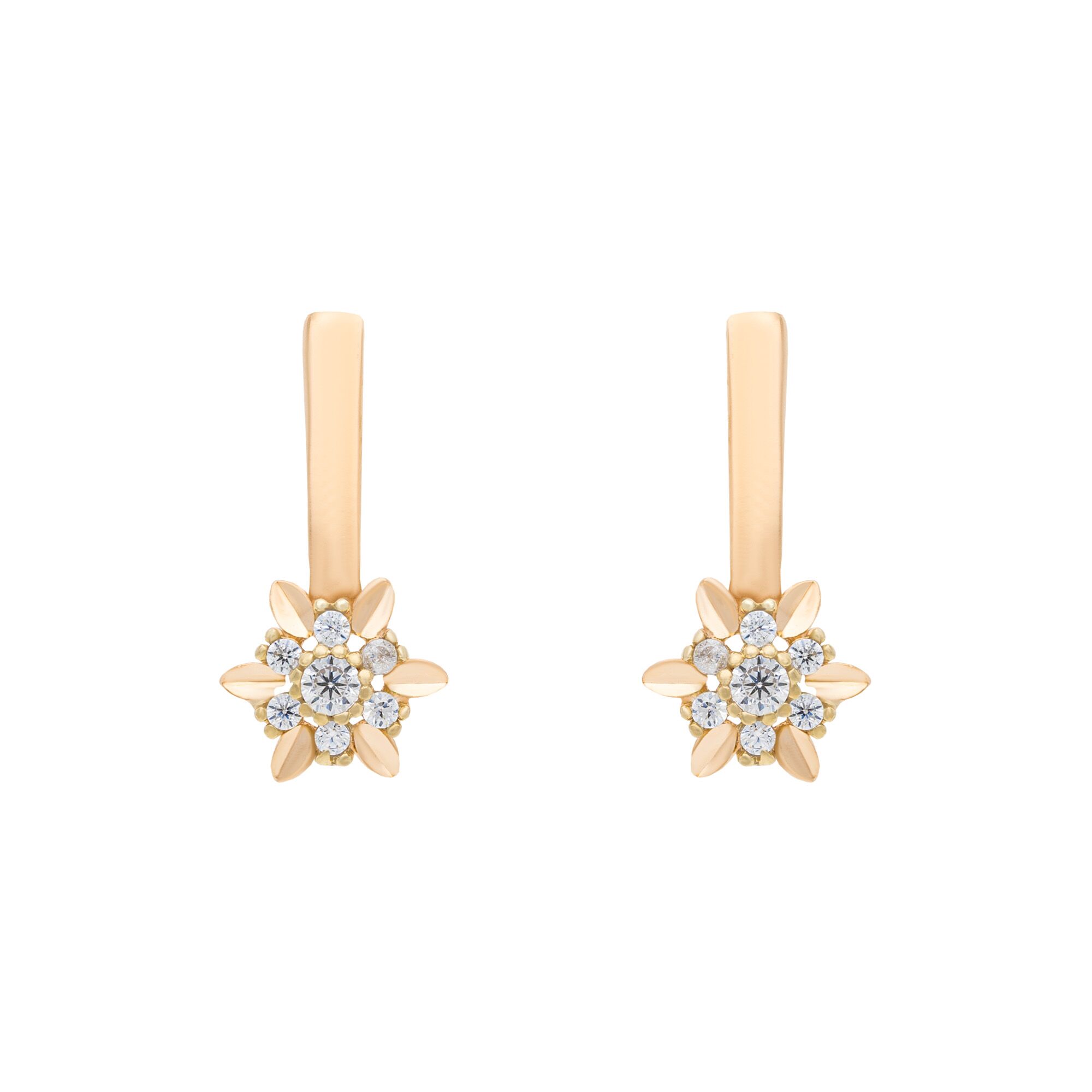 Серьги, золото, 585, 3.96г, 51107 | GoldMarket.kz