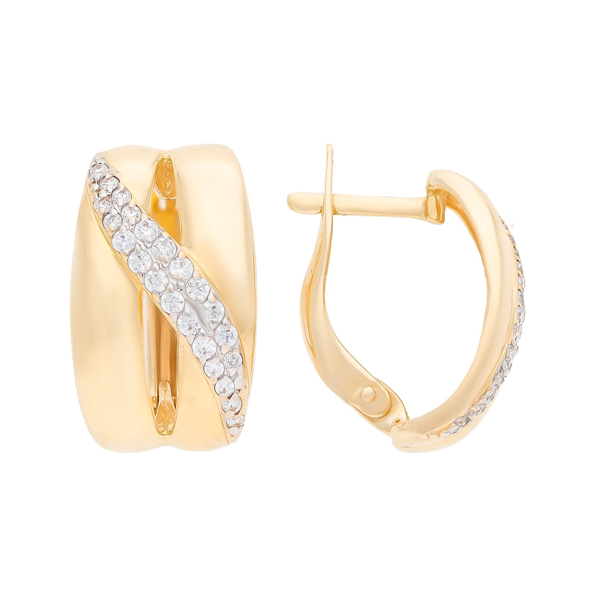 Серьги, золото, 585, 3.88г, 53005, изображение 2 | GoldMarket.kz