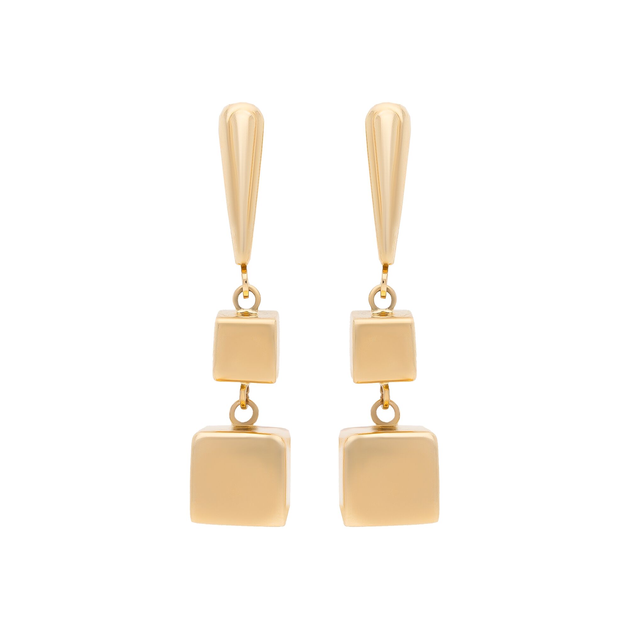 Серьги, золото, 585, 5.47г, 53079 | GoldMarket.kz